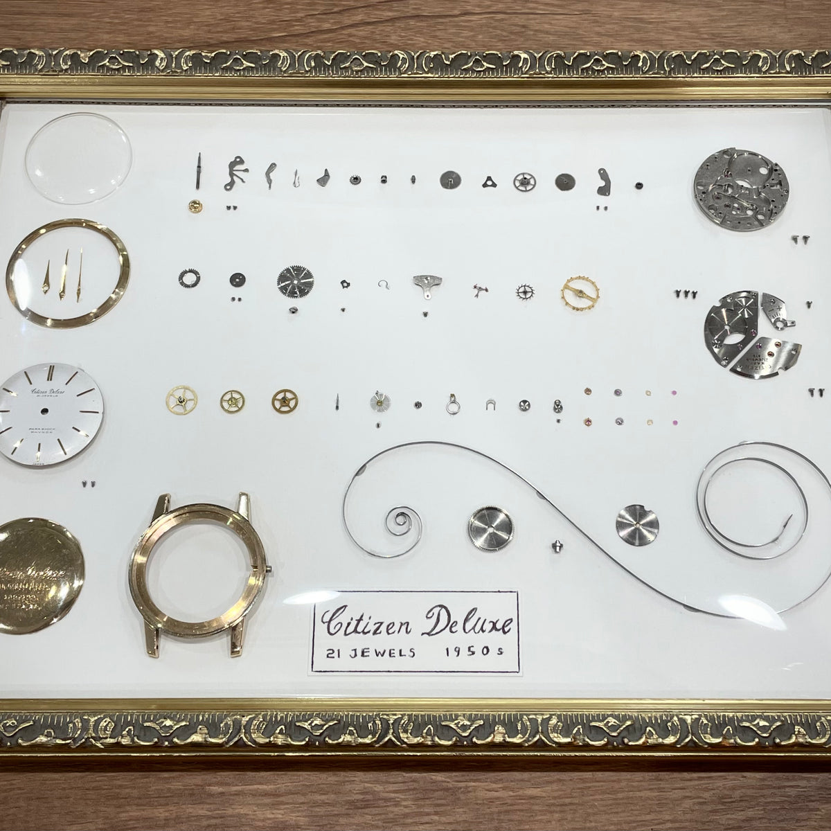 時計部品標本】シチズン デラックス 21石 1950年代製 – 松下庵