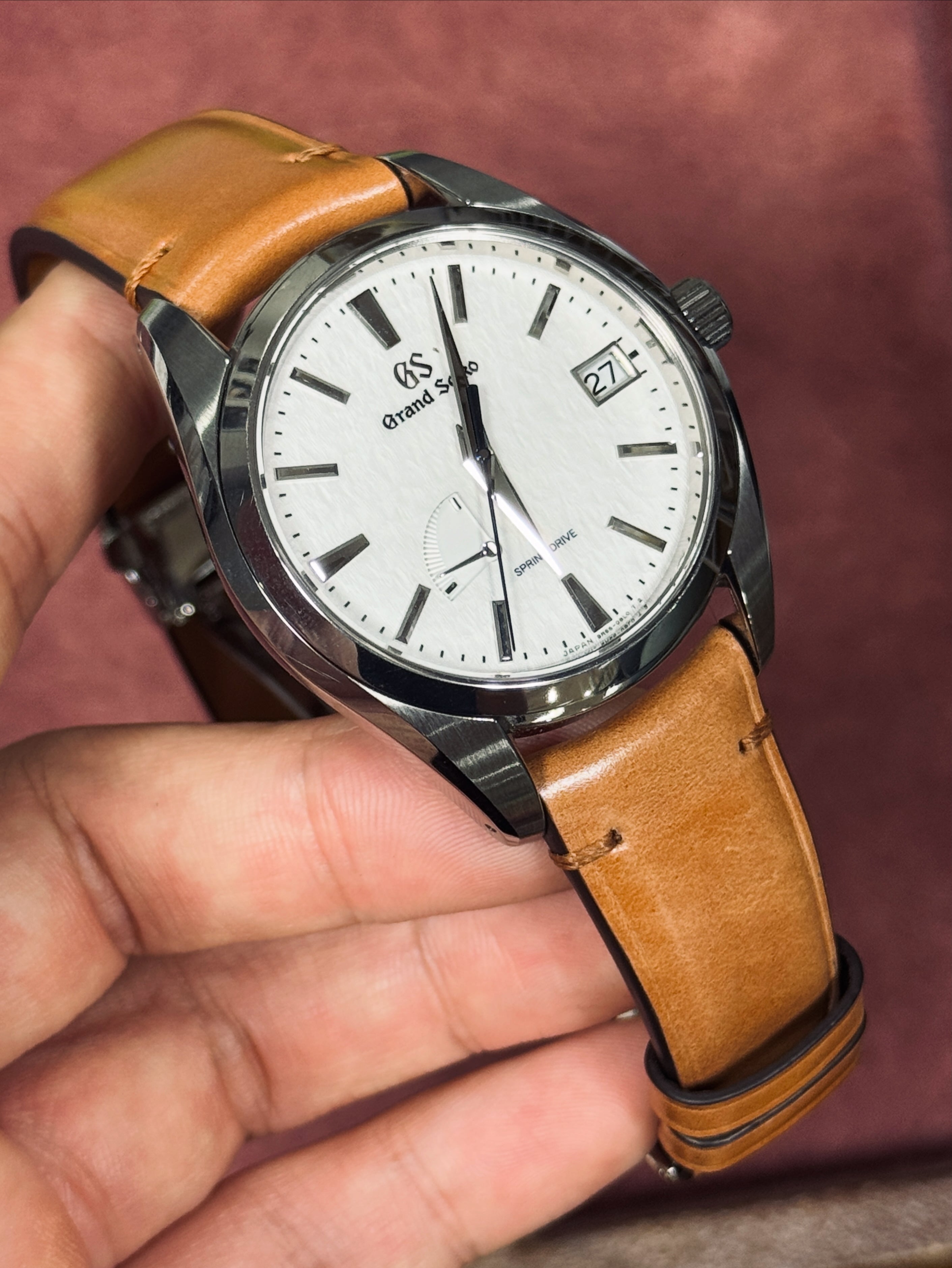 松下庵 レザーストラップ 26mm ブラック 厚革 大型時計向け 松下庵】腕時計用ハンドメイドストラップのビスポーク製作・販売