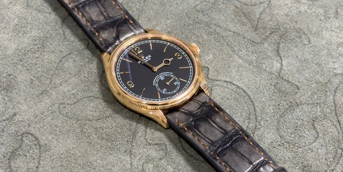 Rolex 1908｜マットクロコダイル 墨染