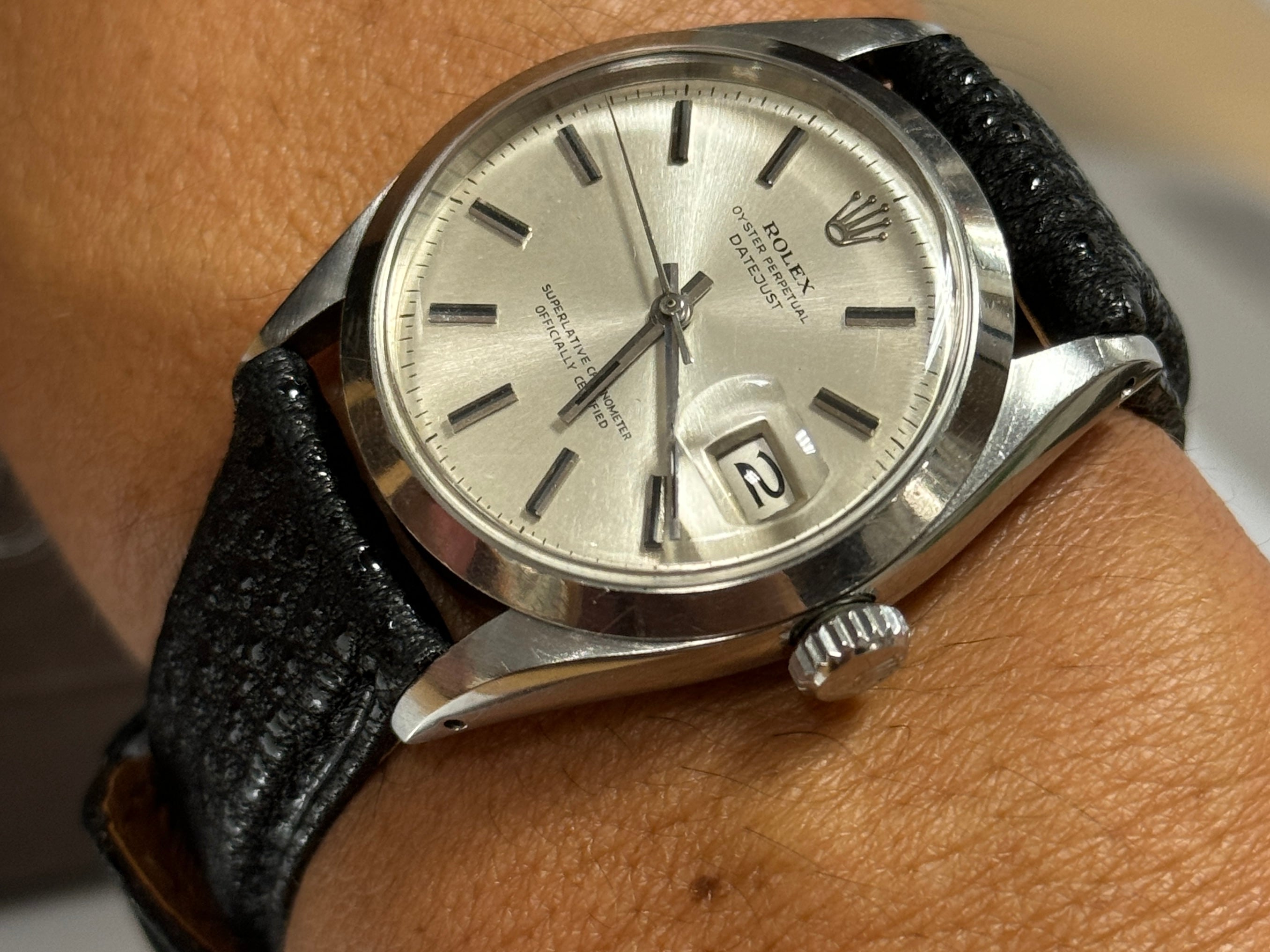 Rolex Datejust｜黒桟革 極 ブラック