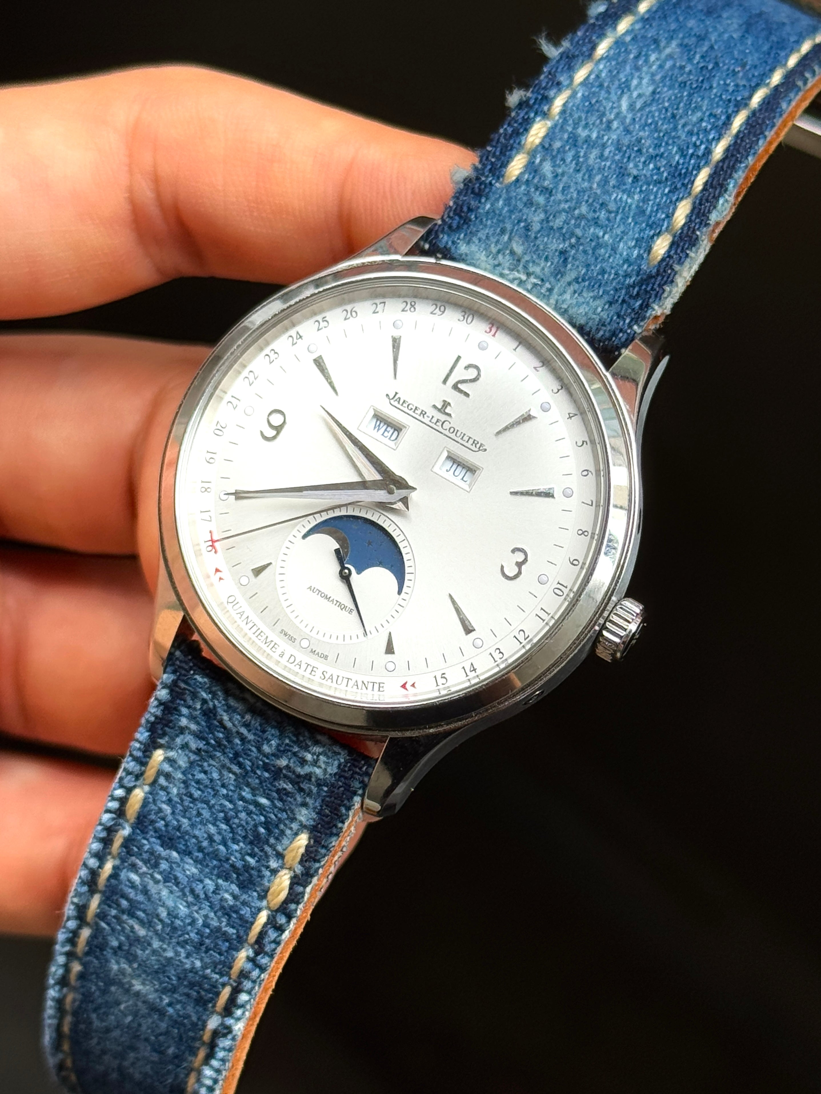 Jaeger LeCoultre Master Control Moon Triple Date Calendar ｜ロイヤルデニム