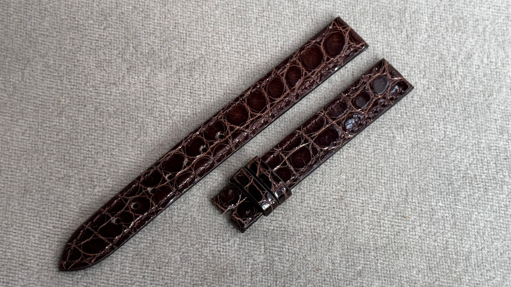 C社｜クロコダイル｜シャイニーブラウン