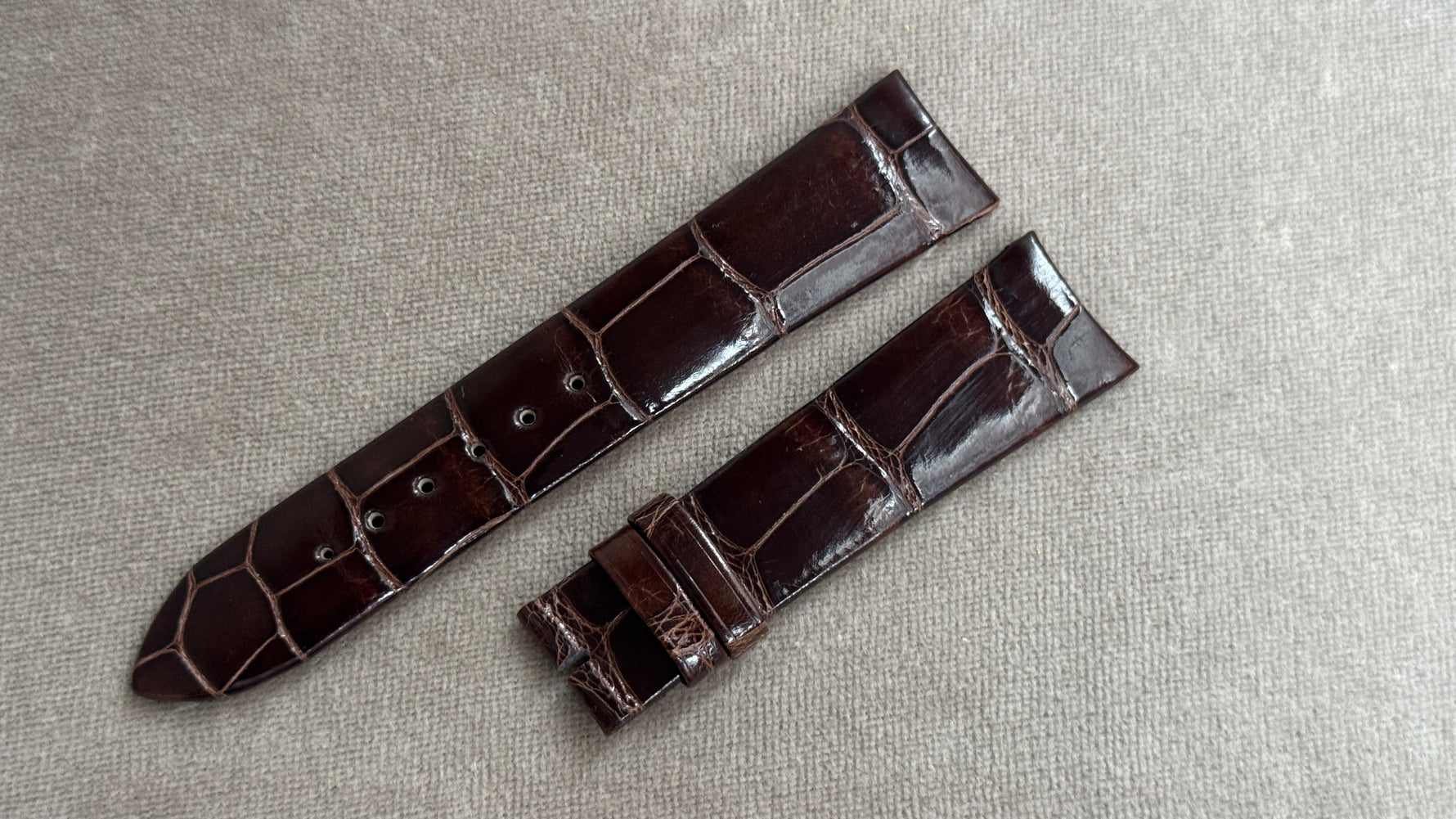 A社｜クロコダイル｜シャイニーブラウン