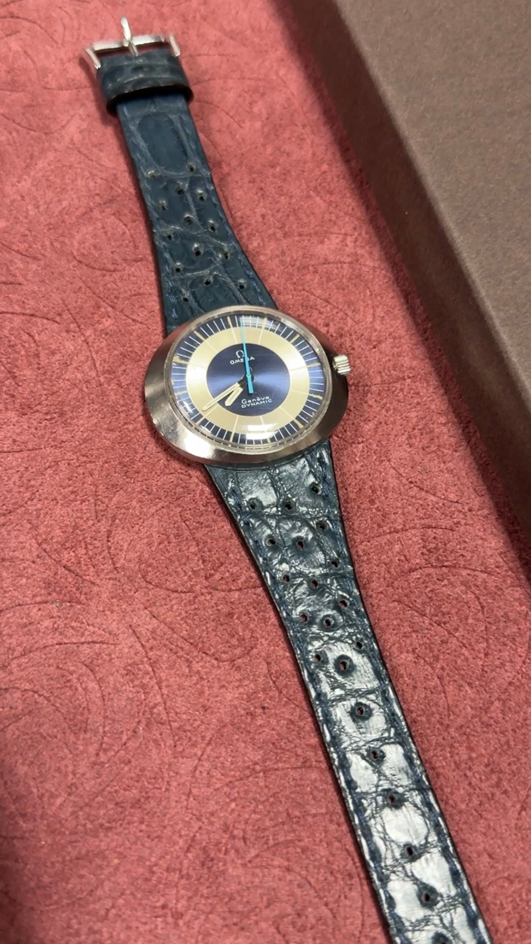 Omega Dynamic｜マットクロコダイル ネイビー