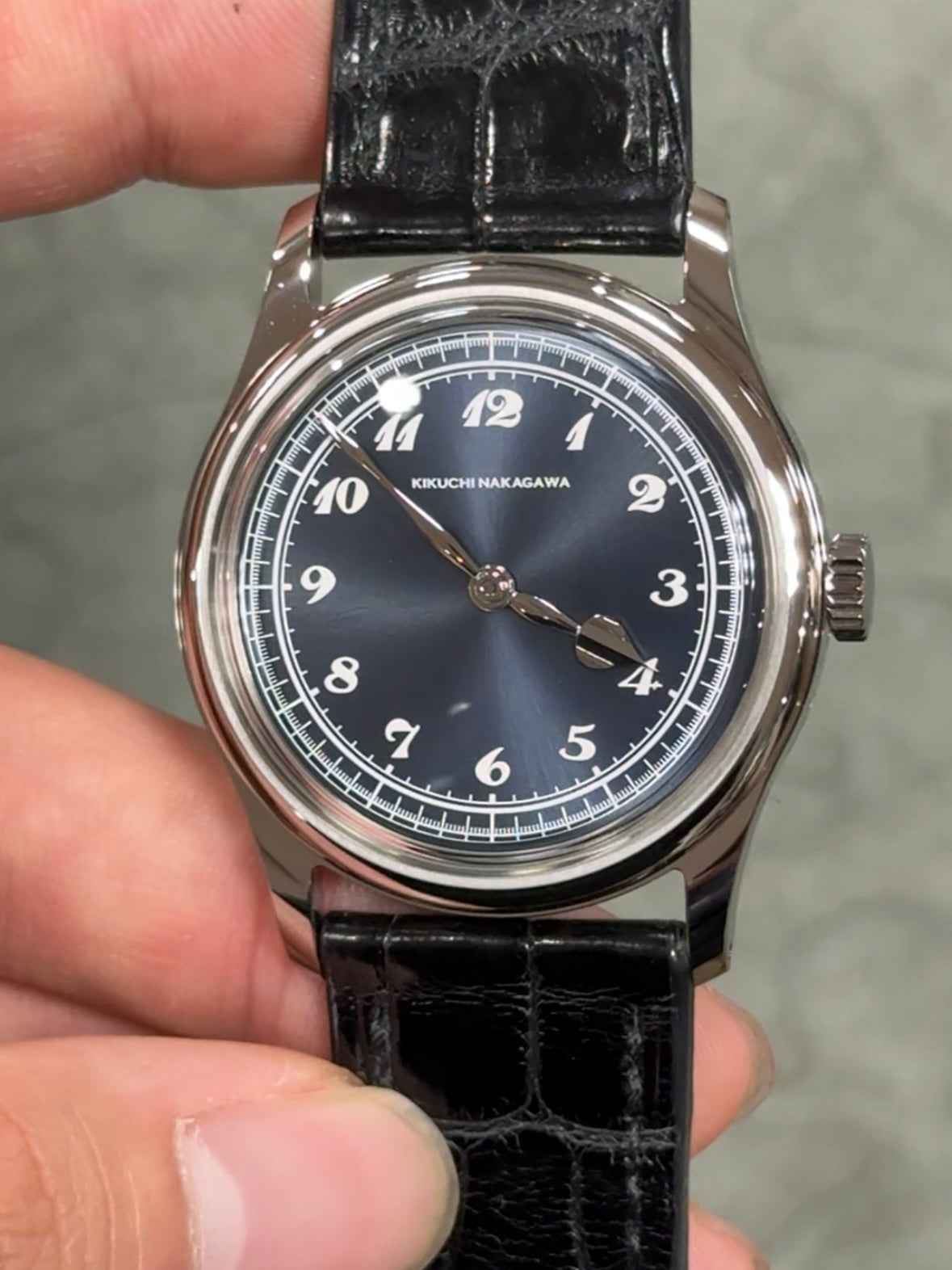 Kikuchi Nakagawa GENMON｜マットクロコダイル ブラック