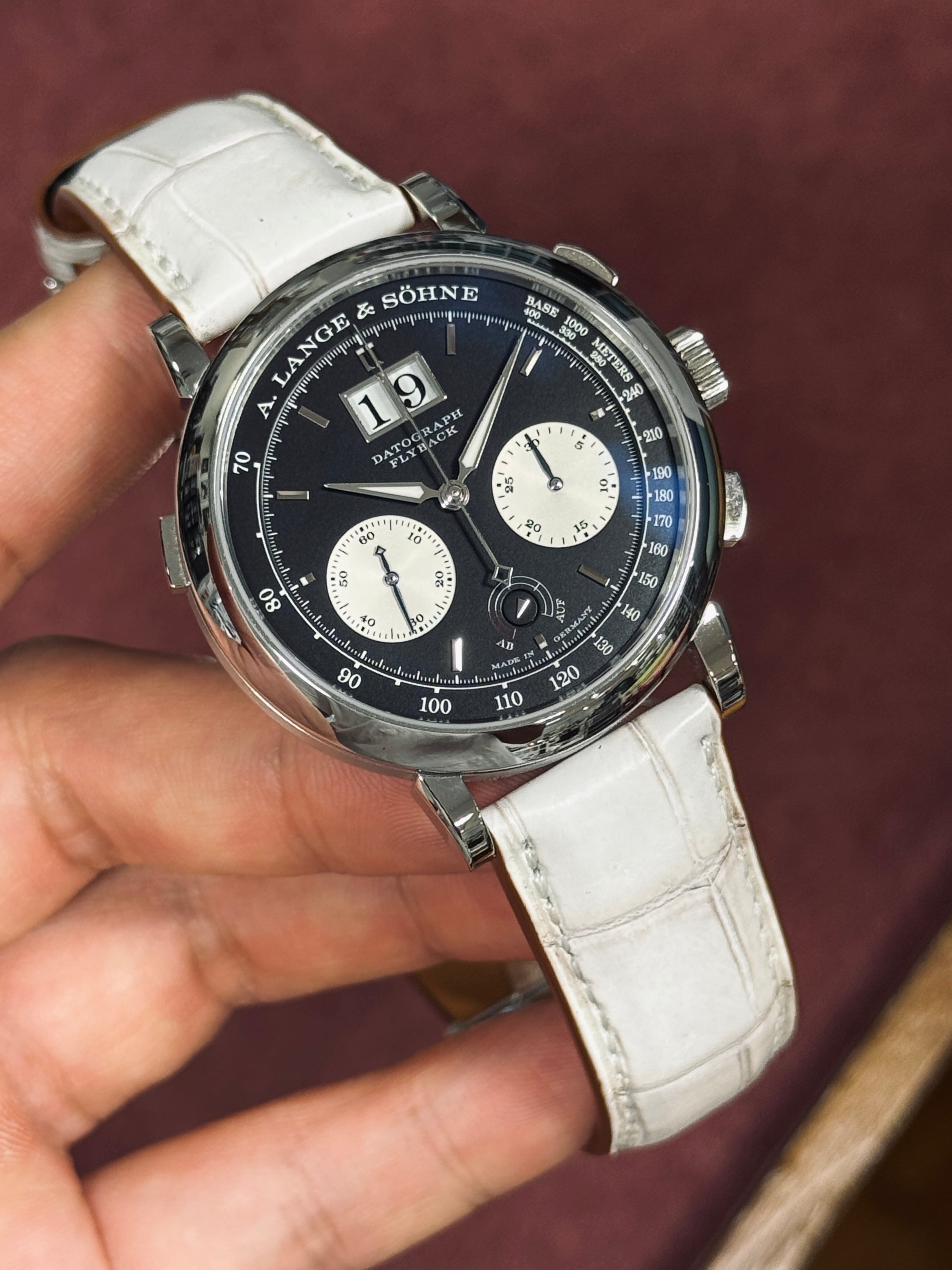 A. Lange & Söhne Datograph｜マットクロコダイル ヒマラヤ