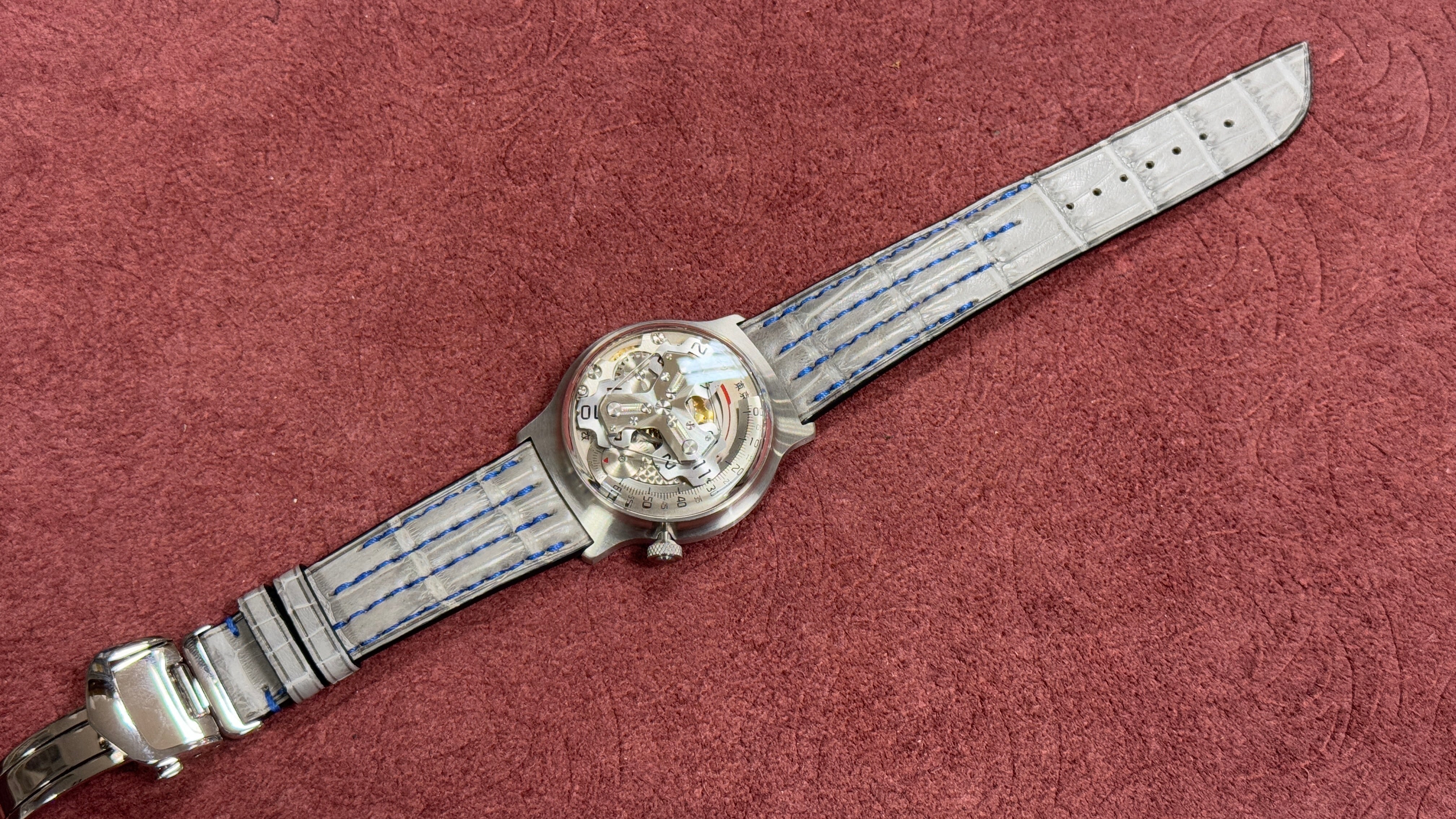 ŌTSUKA LŌTEC № 5 KAI｜マットクロコダイル グレー｜日本刀カスタム