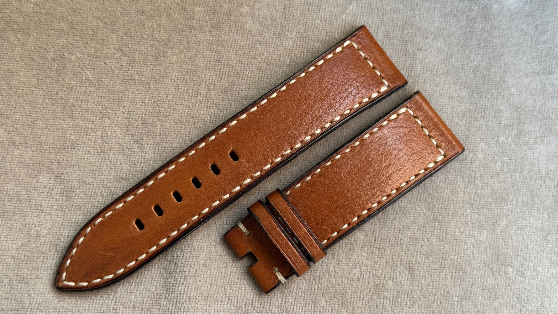 P社｜牛革 シュリンク カーフ｜ブラウン