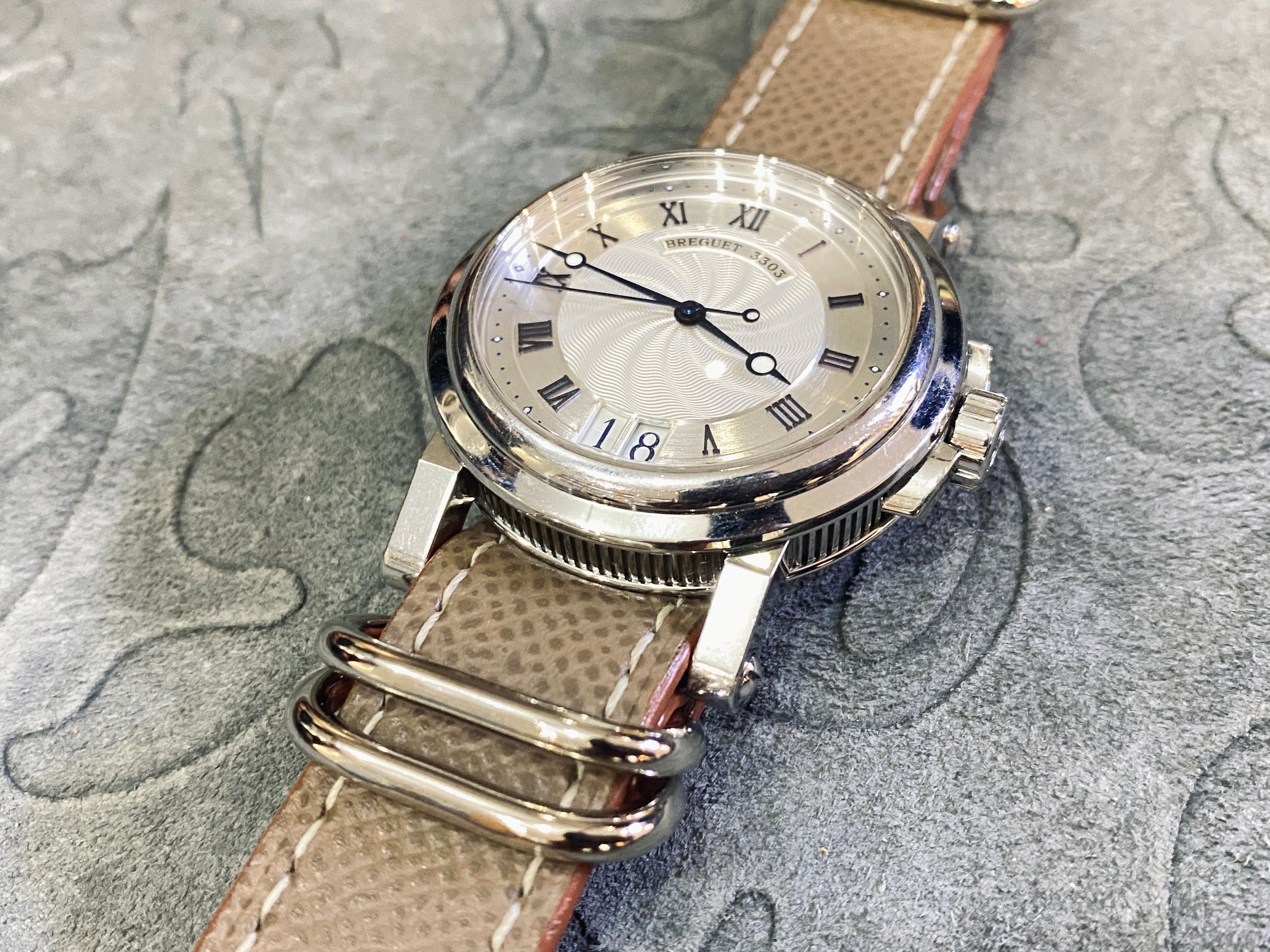 【製作事例】ブレゲ マリーン II 5817 × フレンチカーフ・エトープ（NATOスタイル） - 松下庵