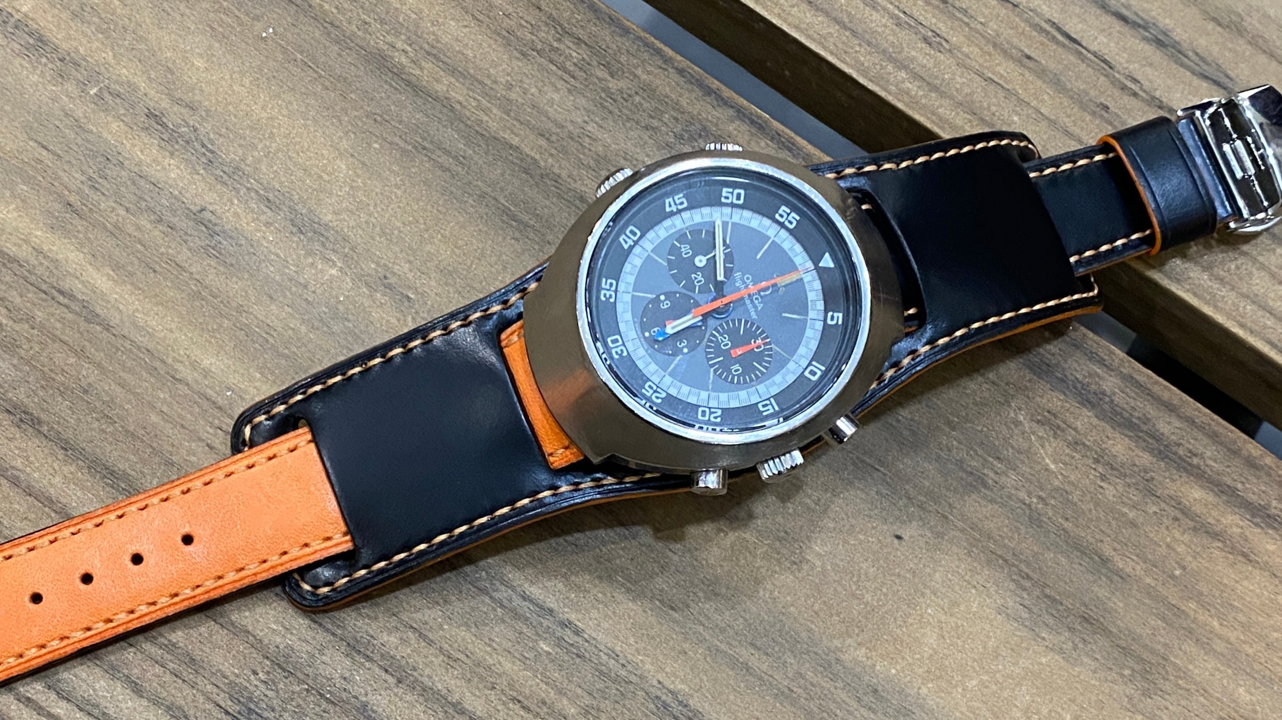 オメガ　フライトマスター　革ベルト / オーダーストラップ - 松下庵