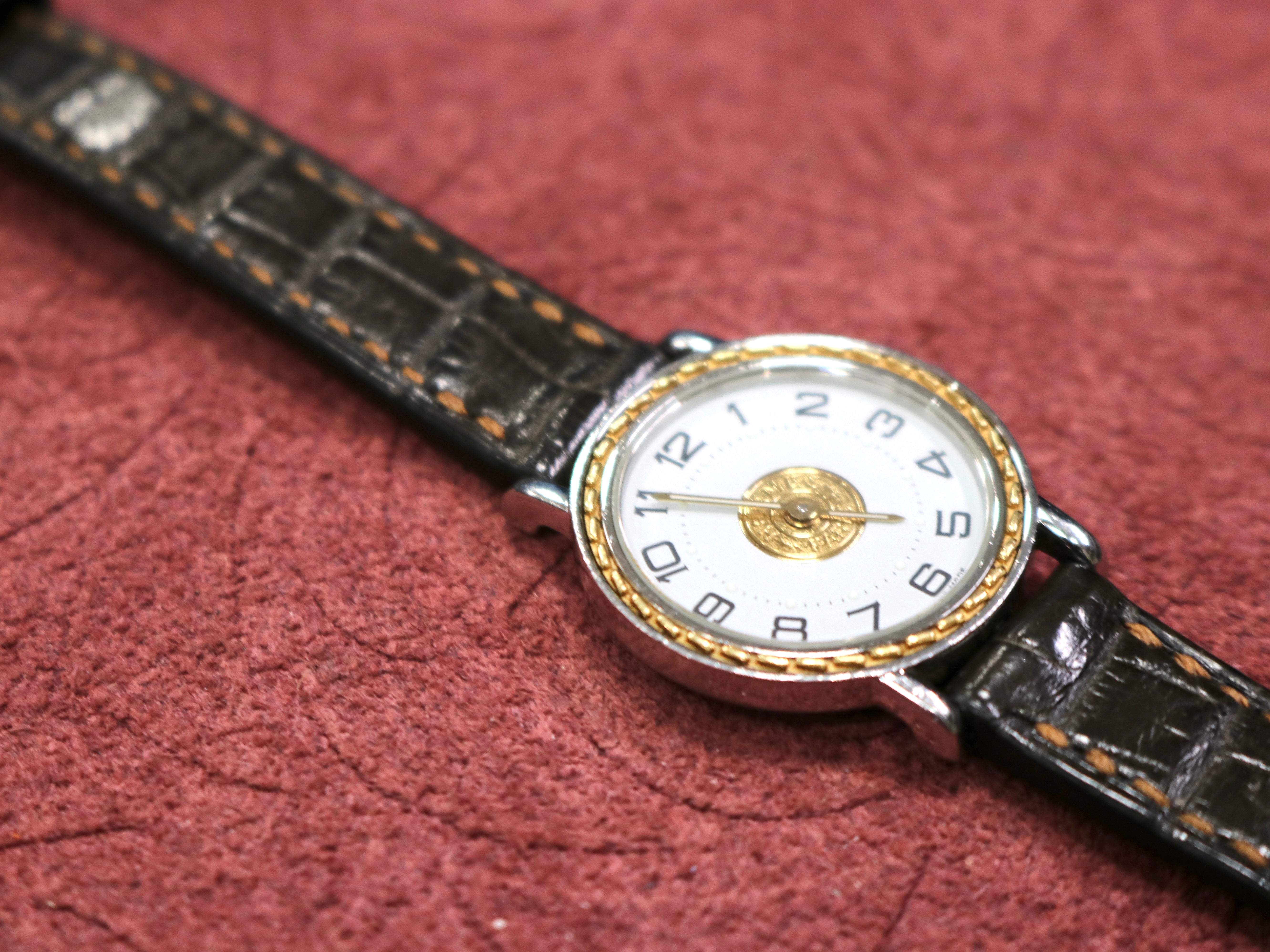 【製作事例】エルメス セリエ レディース × マットクロコ・ダークブラウン（シームレス仕様) - 松下庵