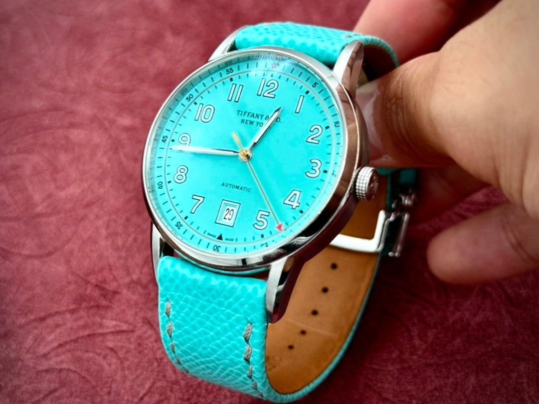 【製作事例】Tiffany CT60 × ターコイズフレンチカーフストラップ - 松下庵
