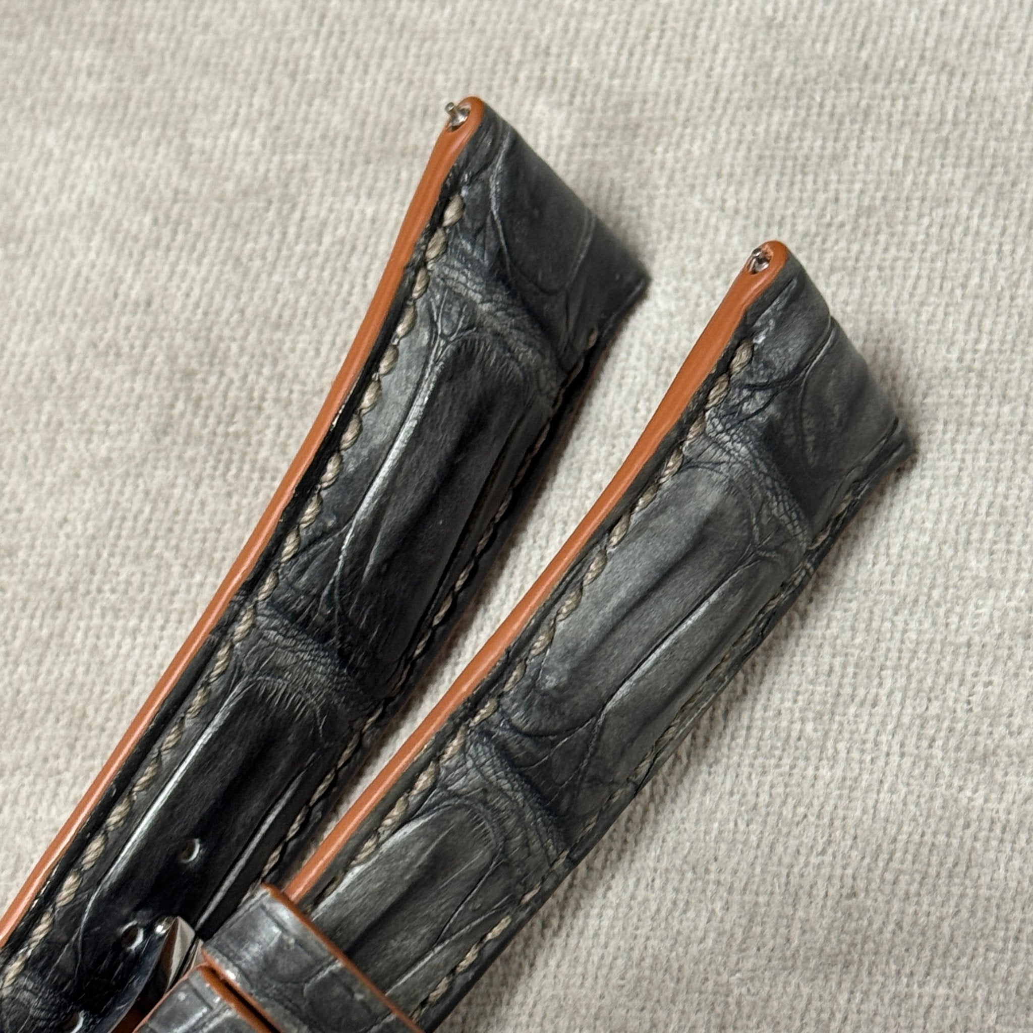 墨染クロコダイル｜22-18mm｜ロング – 松下庵