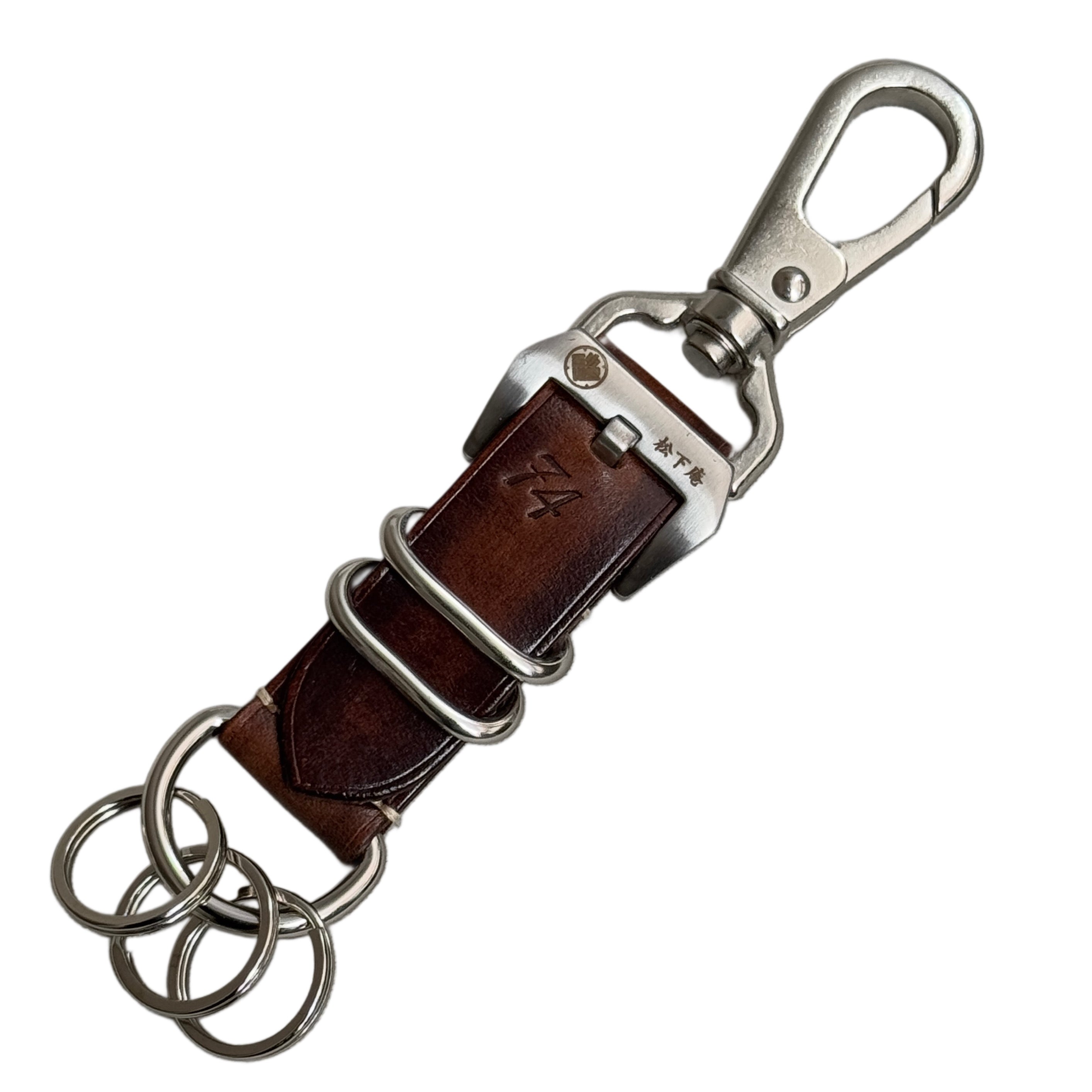 松下庵　M74ストラップ 24mm M74｜イタリアンショルダー｜エクストラターコイズ｜No.003｜24-24mm