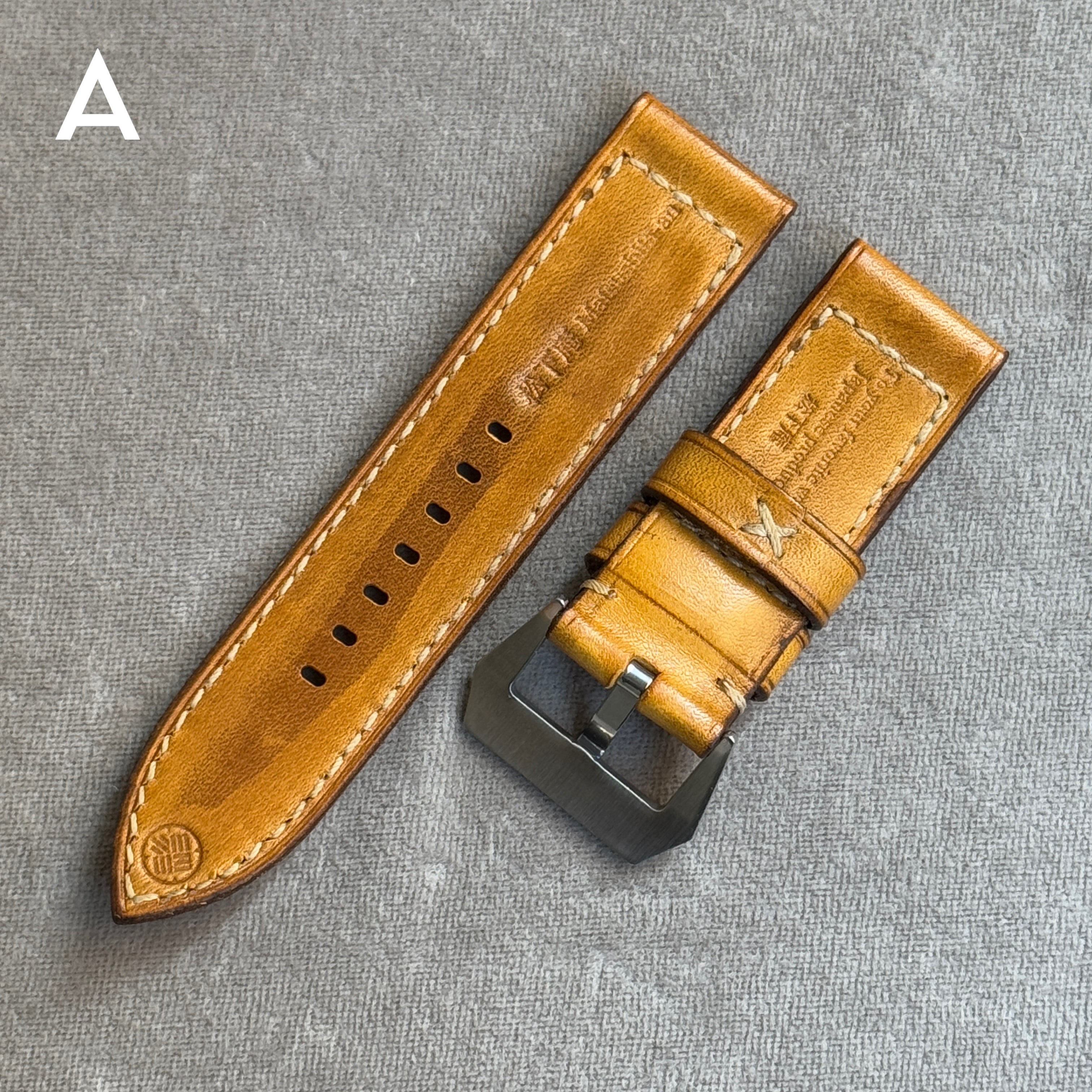 28.manmaru様 M74｜ビンテージキャメル｜26-26mm｜2025.11 製作分 – 松下庵