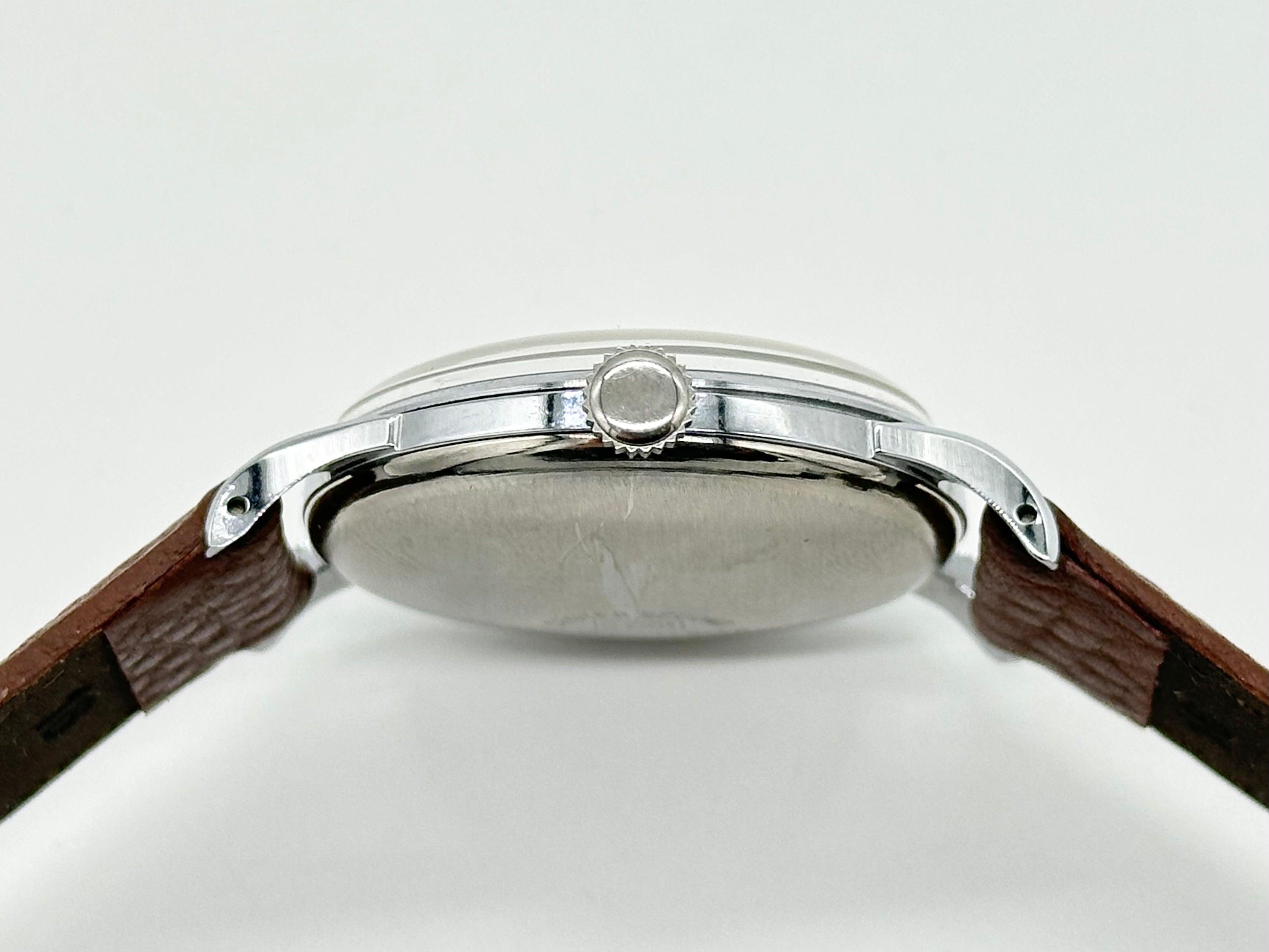 【時計/WATCH】シチズン 筆記体ロゴ センターセコンド 手巻き 17石 1950年代製