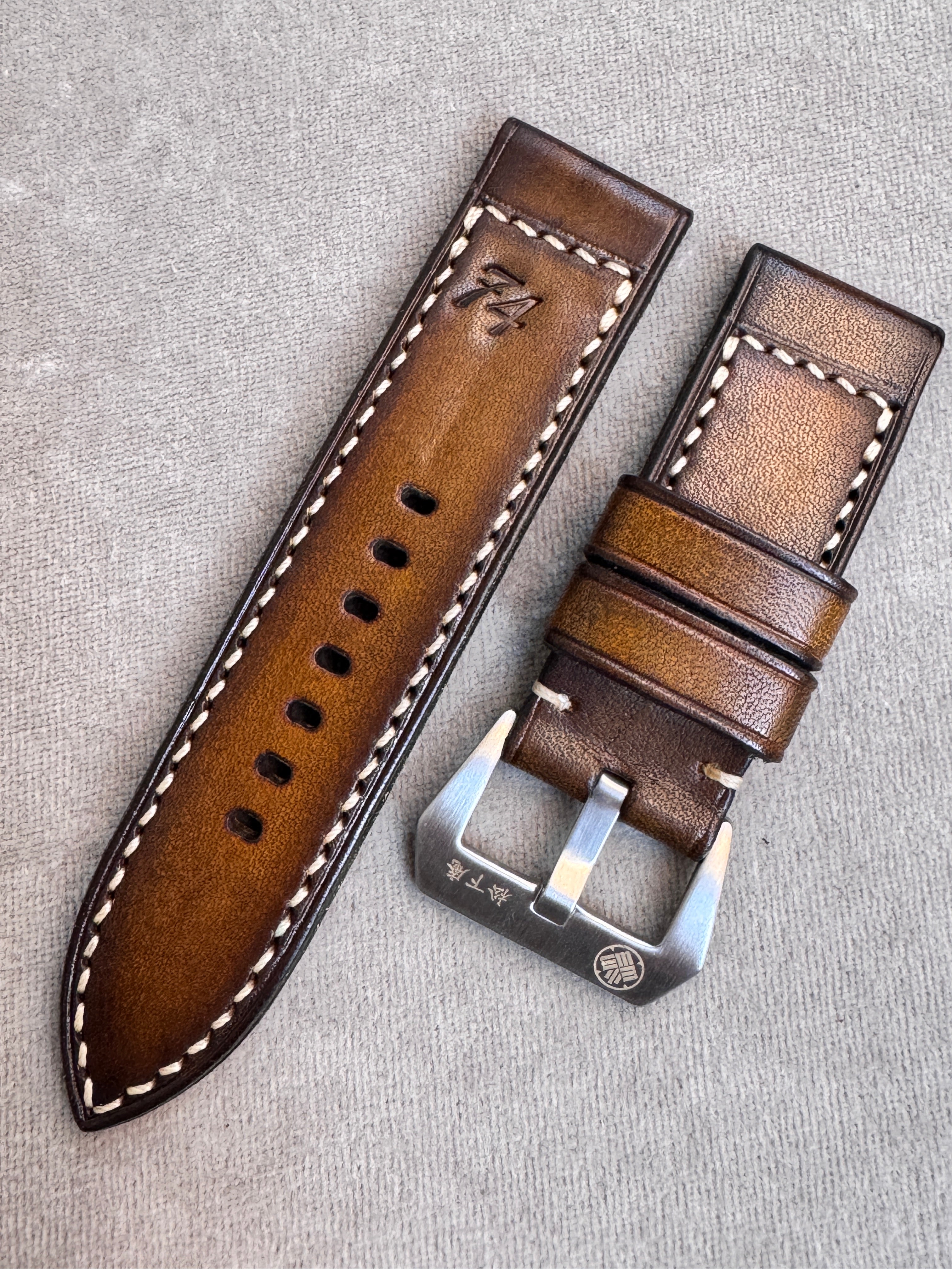 松下庵 レザーストラップ 26mm ブラック 厚革 大型時計向け All straps – 松下庵