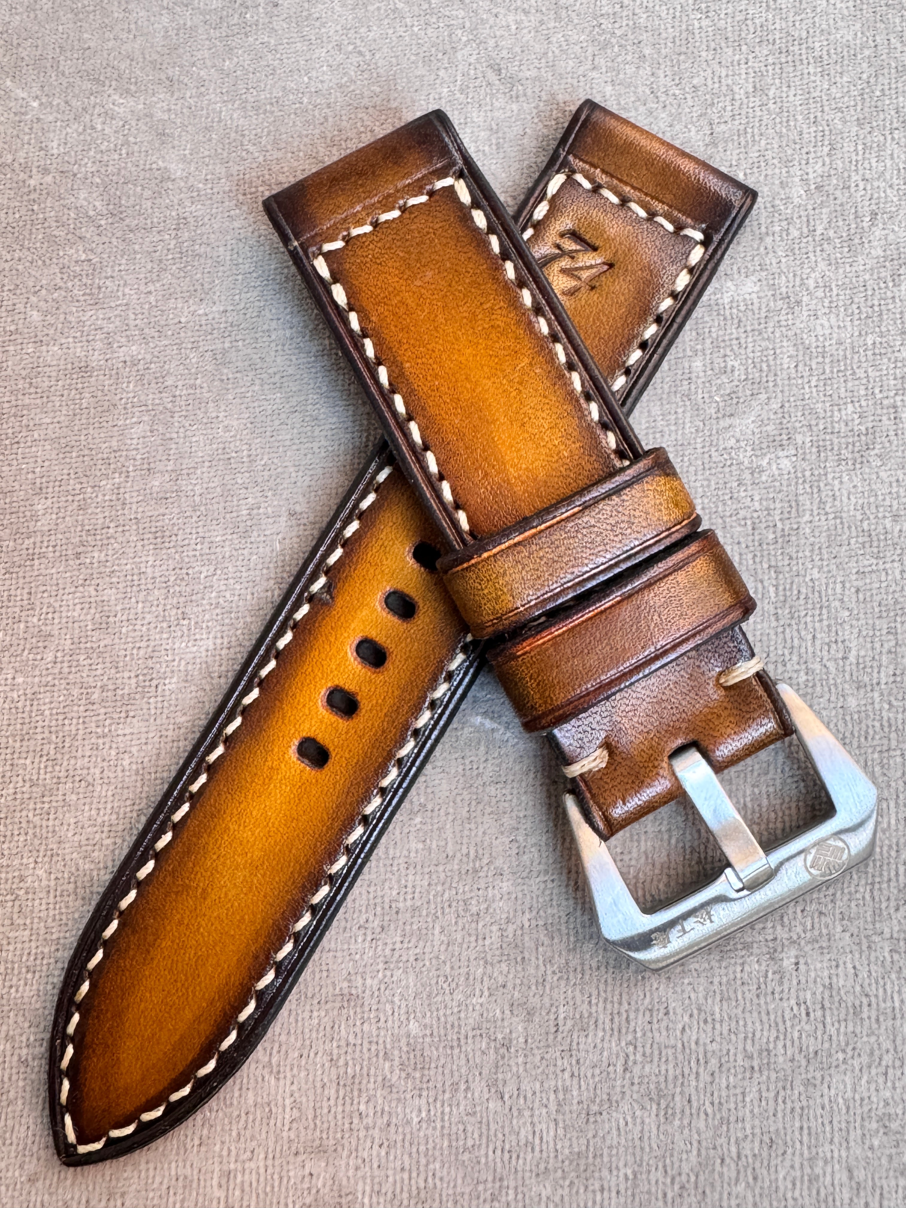 松下庵　パネライ用(24mm) 着物ストラップ 松下庵】パネライ ストラップ 2024【革ベルト】 - YouTube