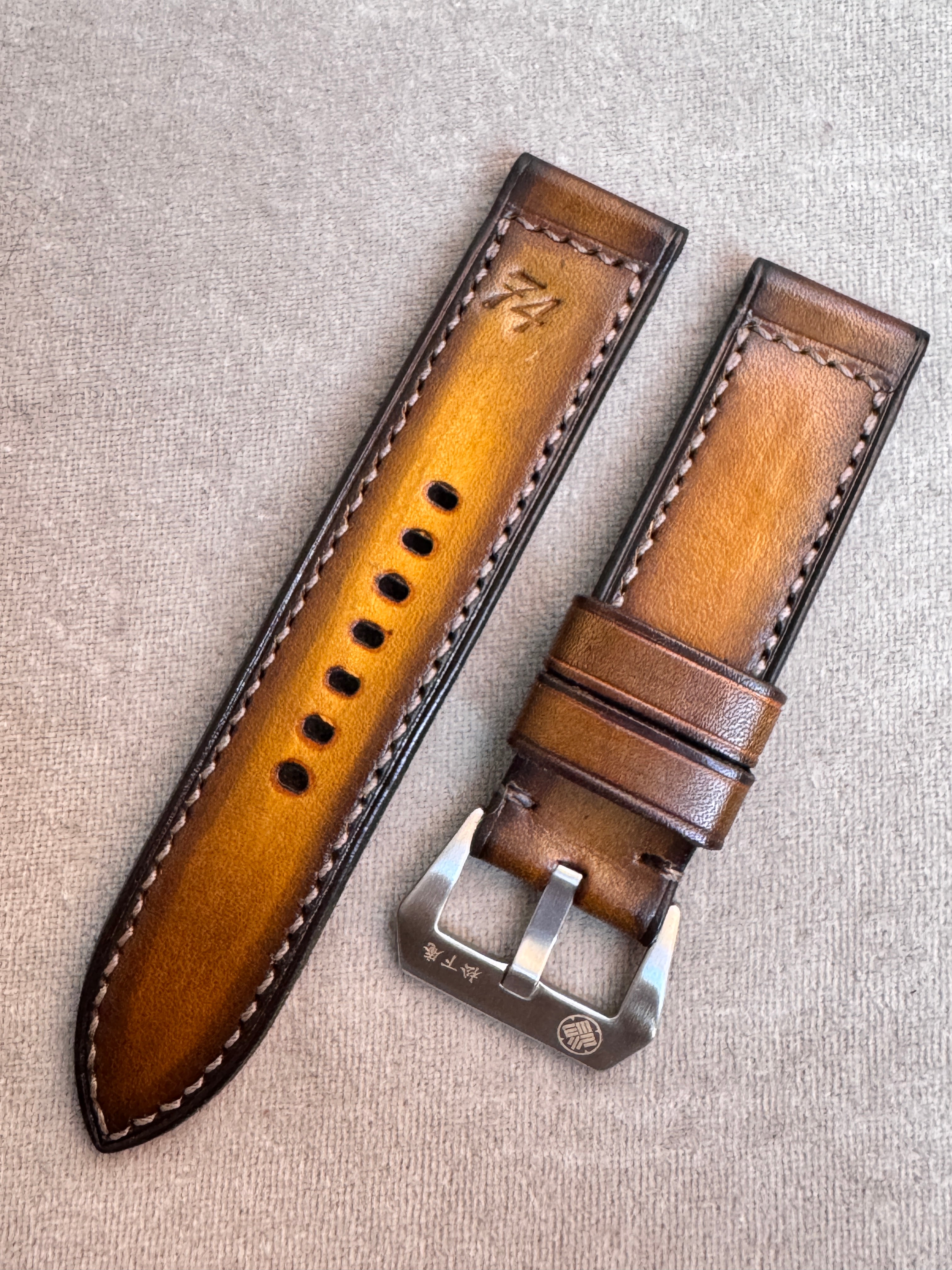 松下庵　M74ストラップ 24mm M74 ストラップ｜パティーナグリーン｜24-24mm – 松下庵