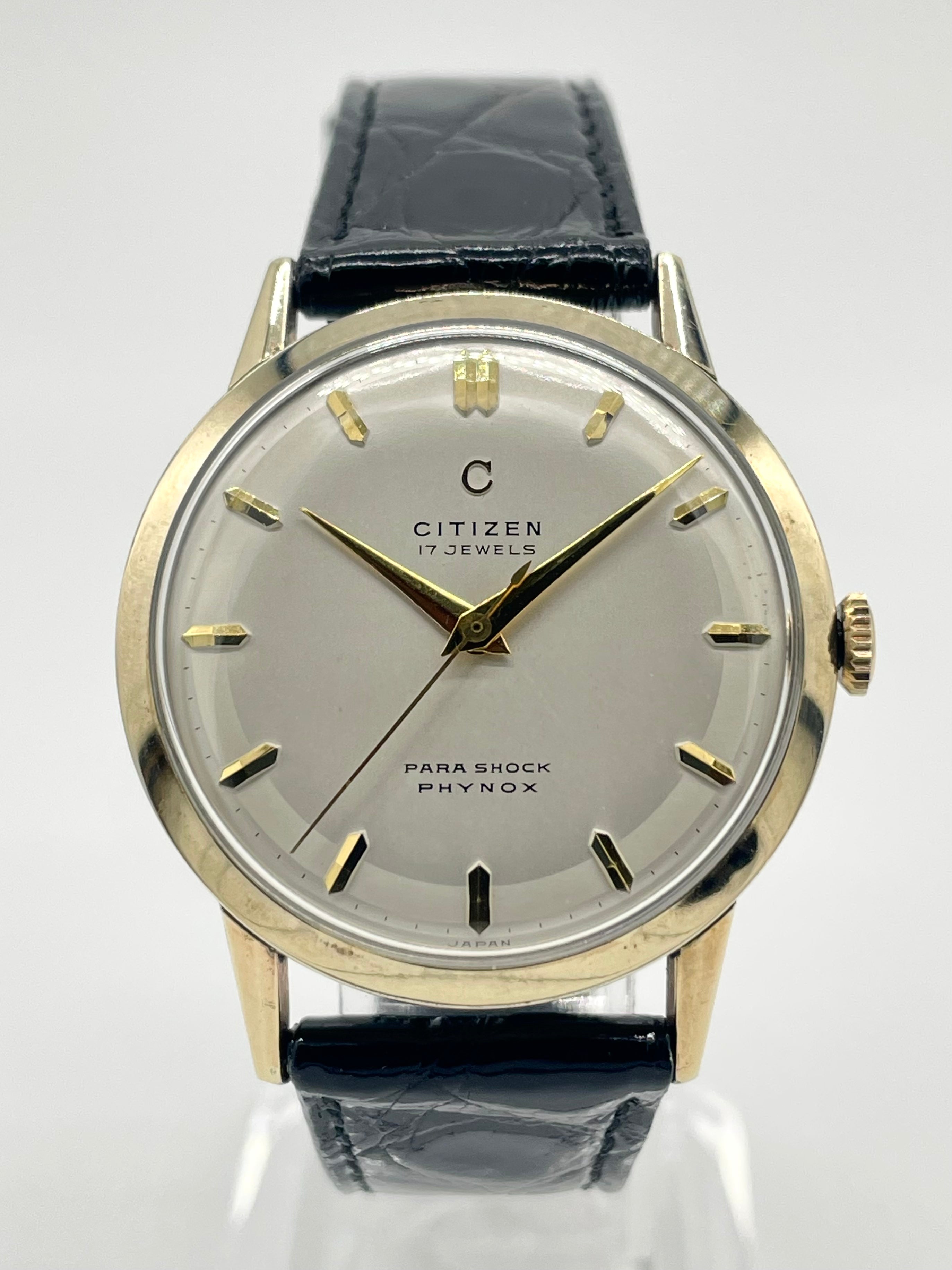 時計/WATCH】シチズン Cマーク センターセコンド 手巻き Cal.3ADJ パラショック 1950年代製 – 松下庵