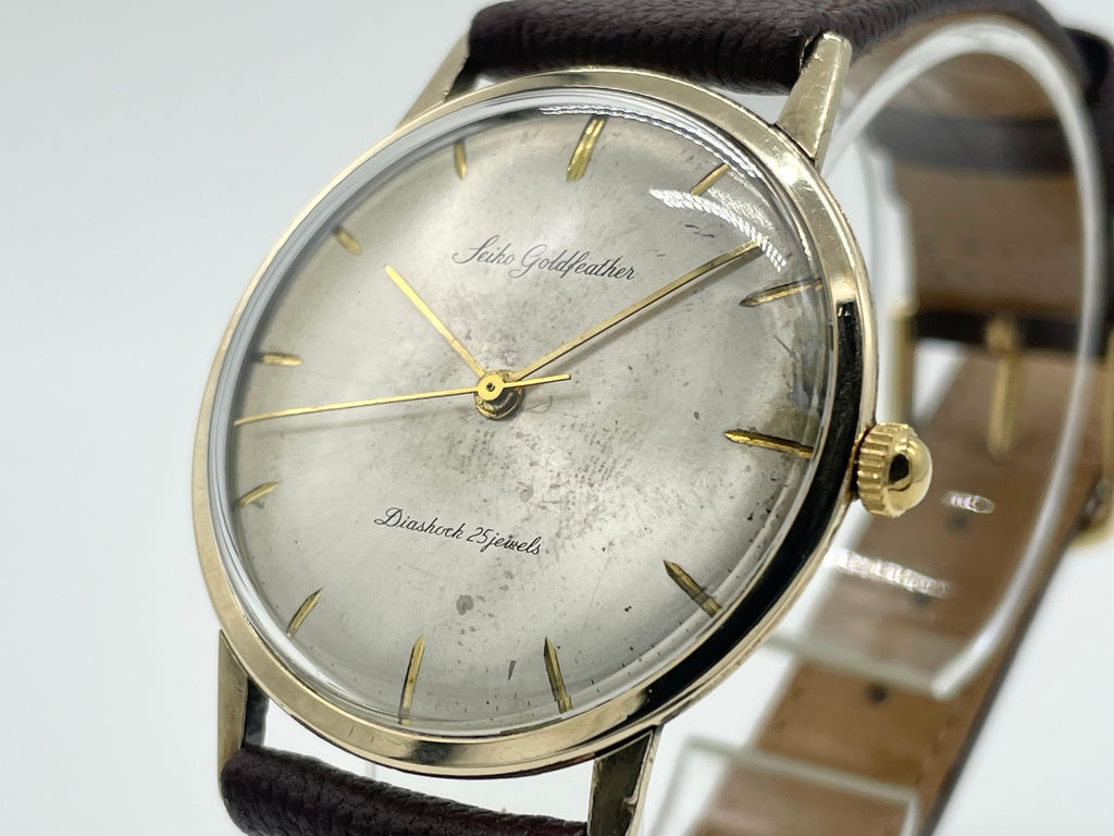 時計/WATCH】セイコー ゴールドフェザー 14K金張り 手巻き 25石 1960 