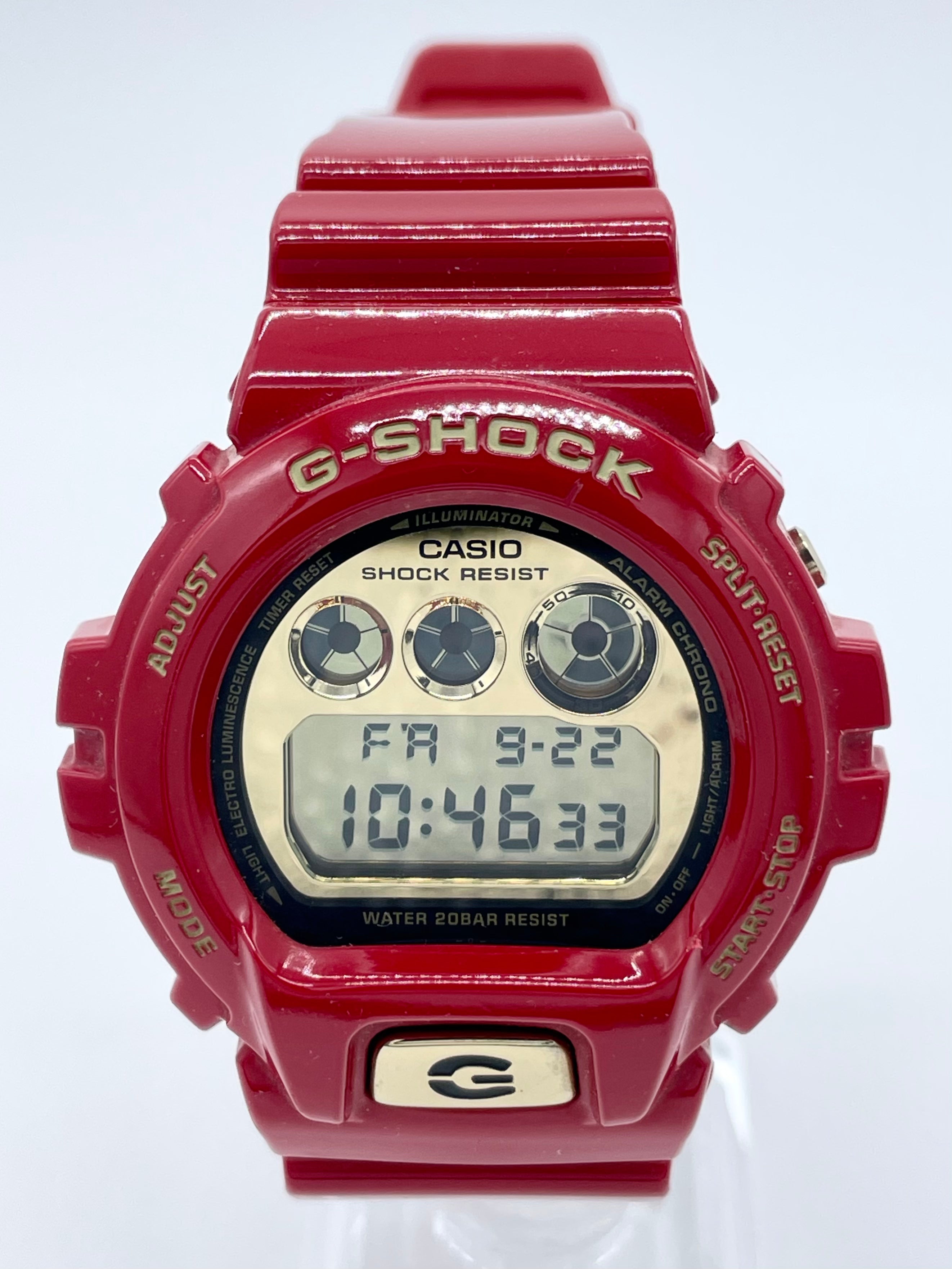 【時計/WATCH】G-SHOCK 30周年記念限定モデル “ライジングレッド” DW-6930A-4JR 中古