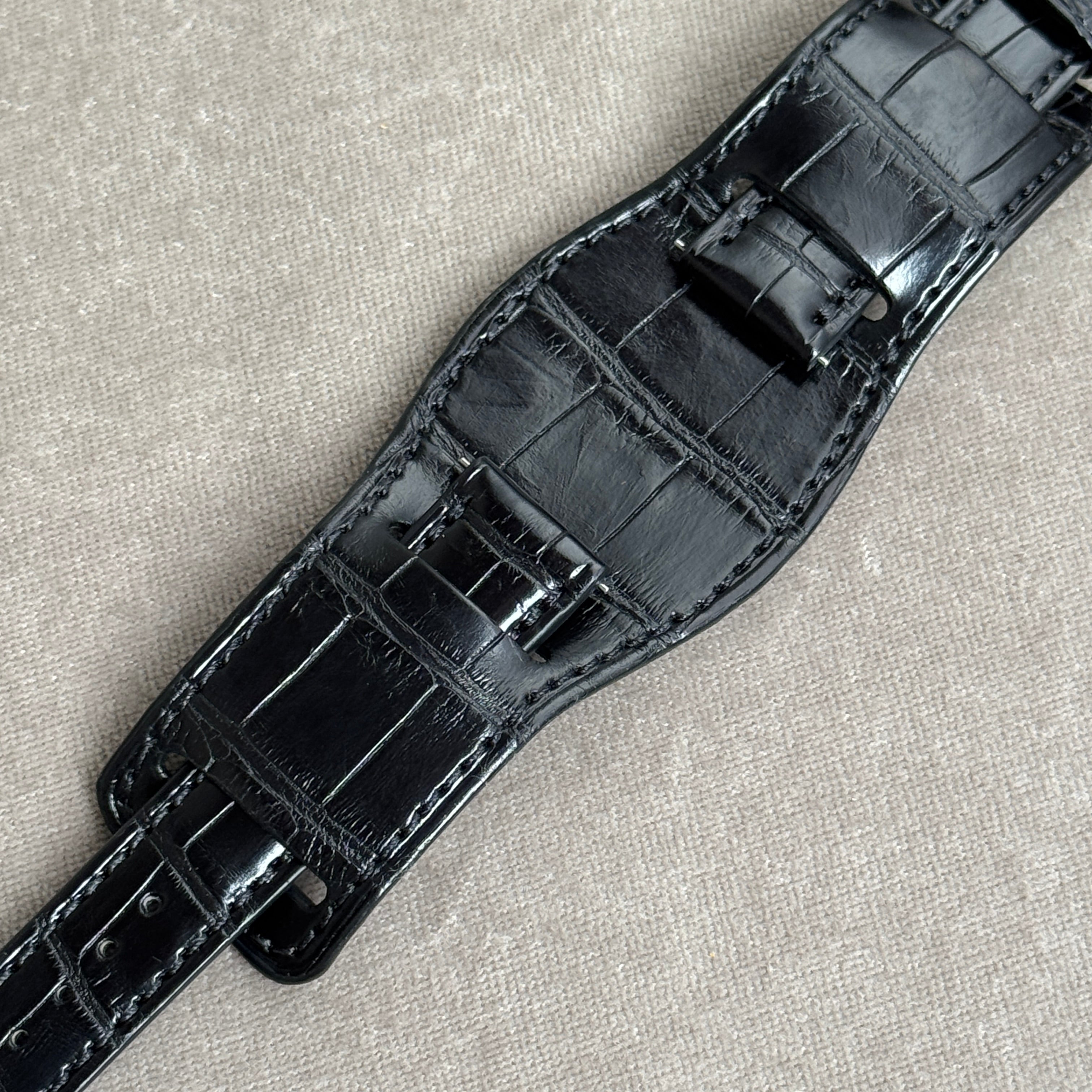 台座カスタム R40｜クロコダイル｜マットブラック｜18-16mm – 松下庵