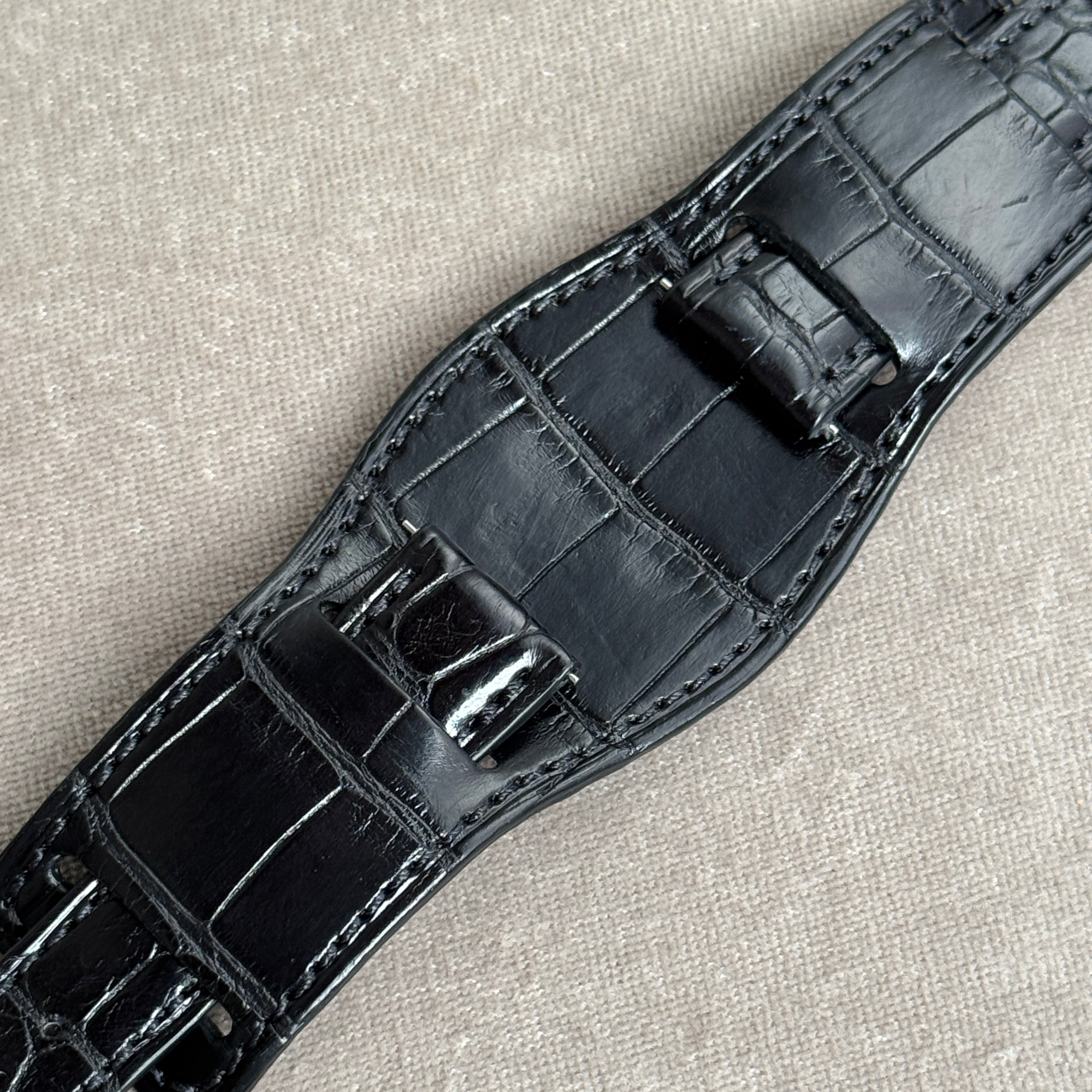 台座カスタム R40｜クロコダイル｜マットブラック｜19-16mm – 松下庵