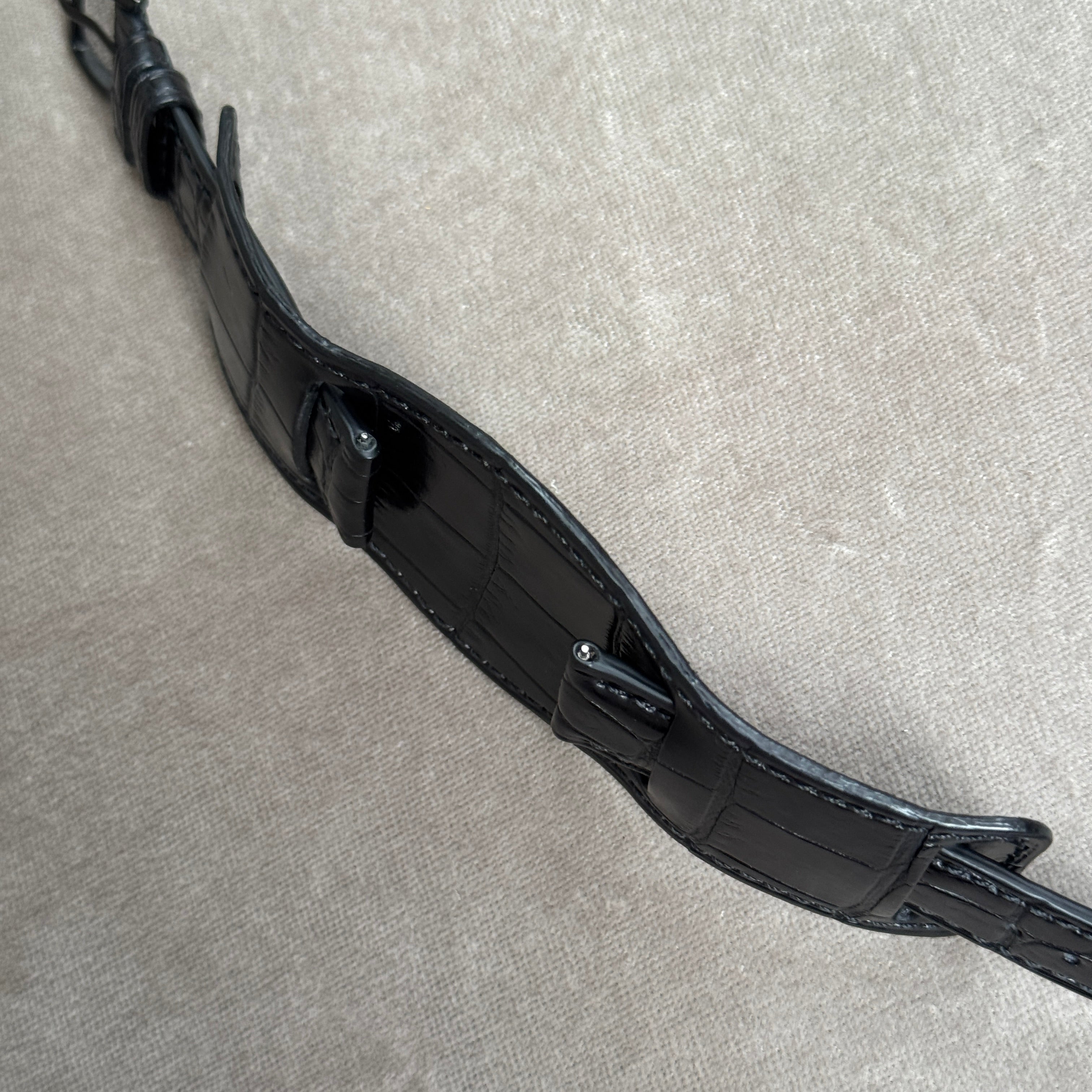 台座カスタム R40｜クロコダイル｜マットブラック｜19-16mm – 松下庵