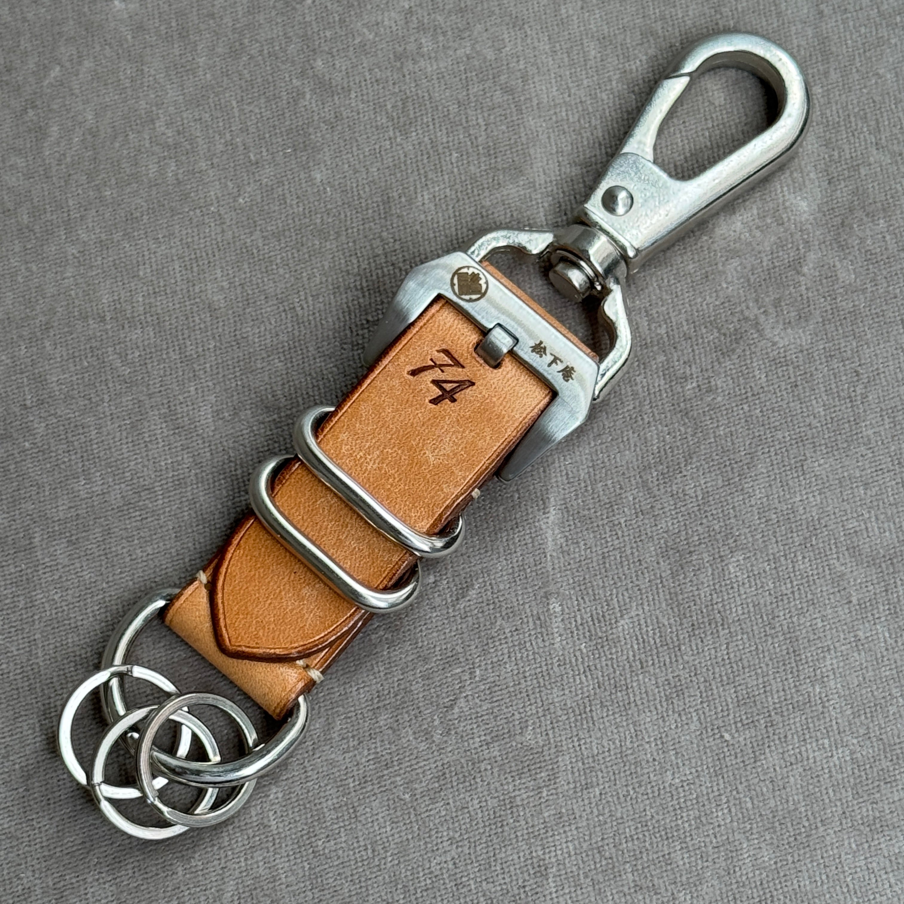 松下庵 M74 NATO レザー ベルト 赤 26㎜ 【完全玄人向け】 スーパー