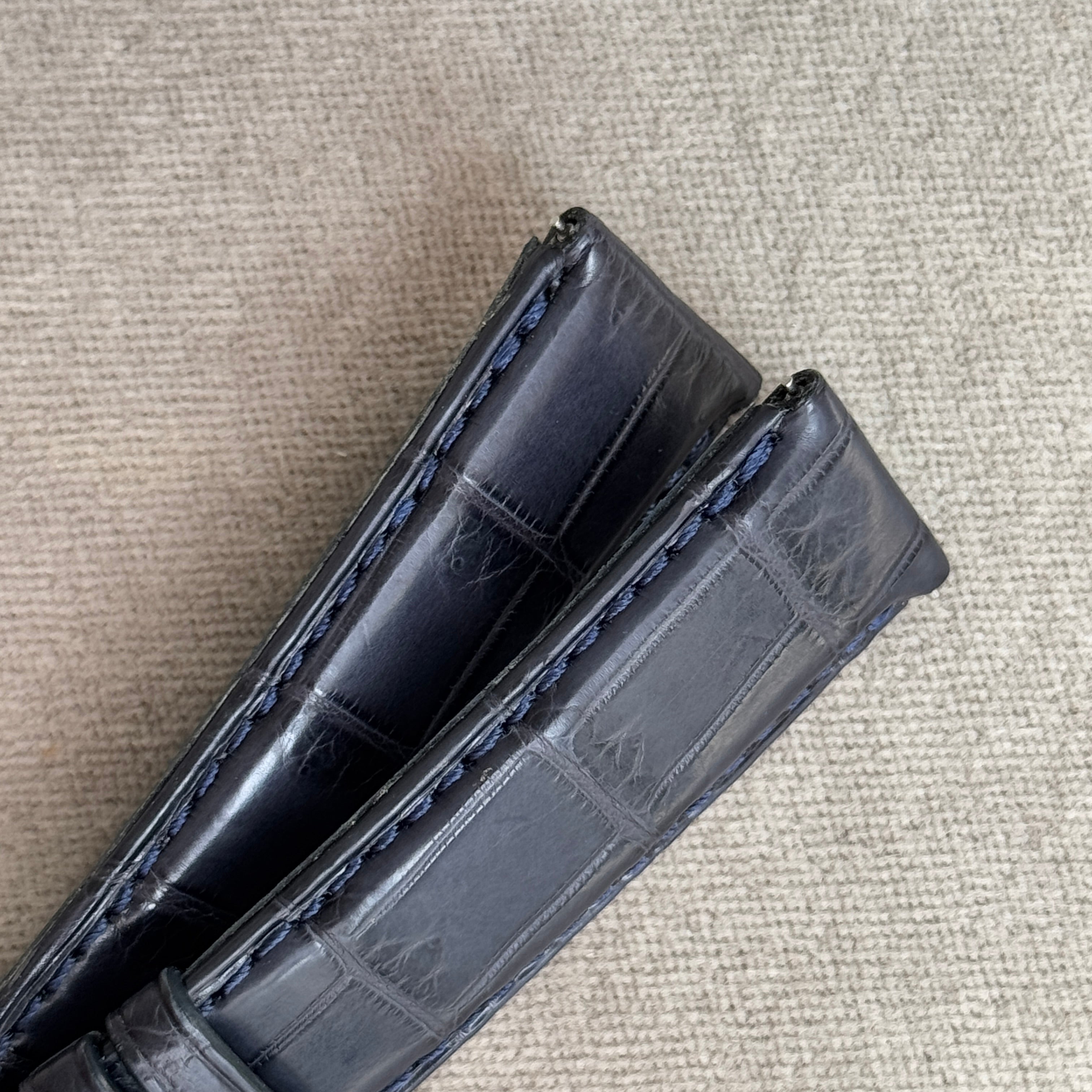 工芸品 maco クロコダイル｜マットネイビー｜20-18mm