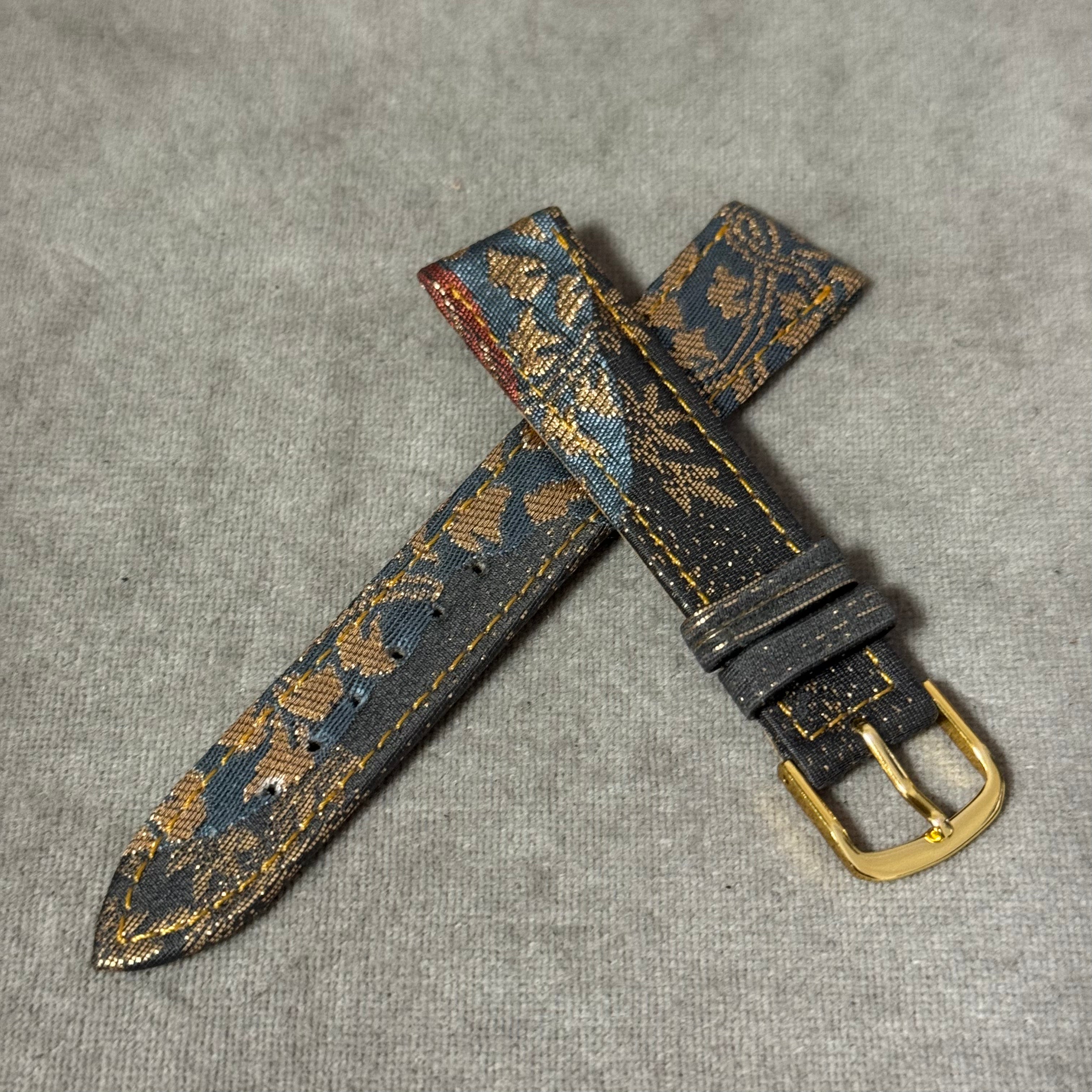 松下庵 パネライ用(24mm) 着物ストラップ 松下庵パネライ用(24mm 松下庵 パネライ用(24mm) 着物ストラップ 松下庵パネライ用(24mm