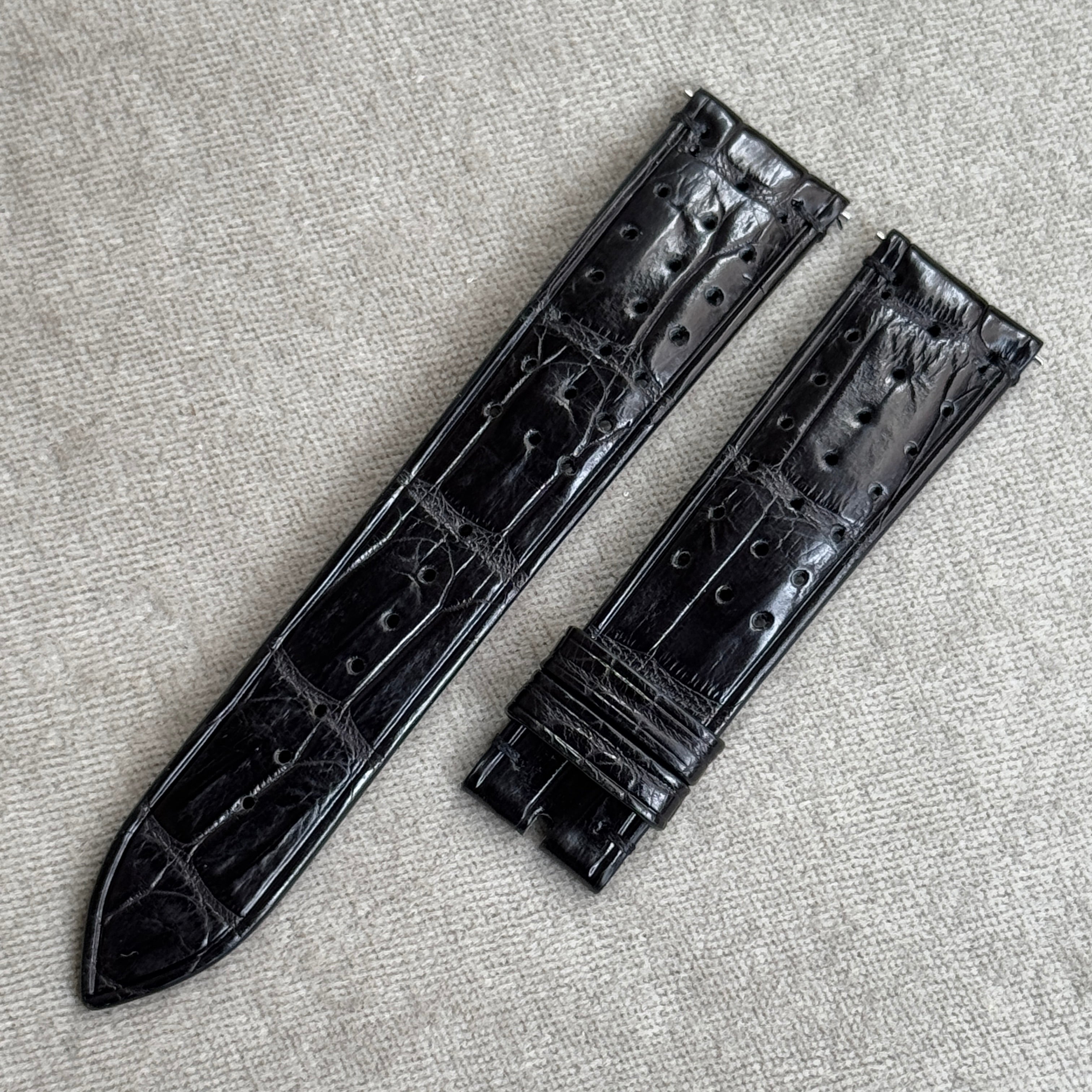 松下庵 レザーストラップ 26mm ナチュラル ステッチ仕上げ　パネライ 松下庵オーダーメイド】パネライ シルベスター・スタローン限定