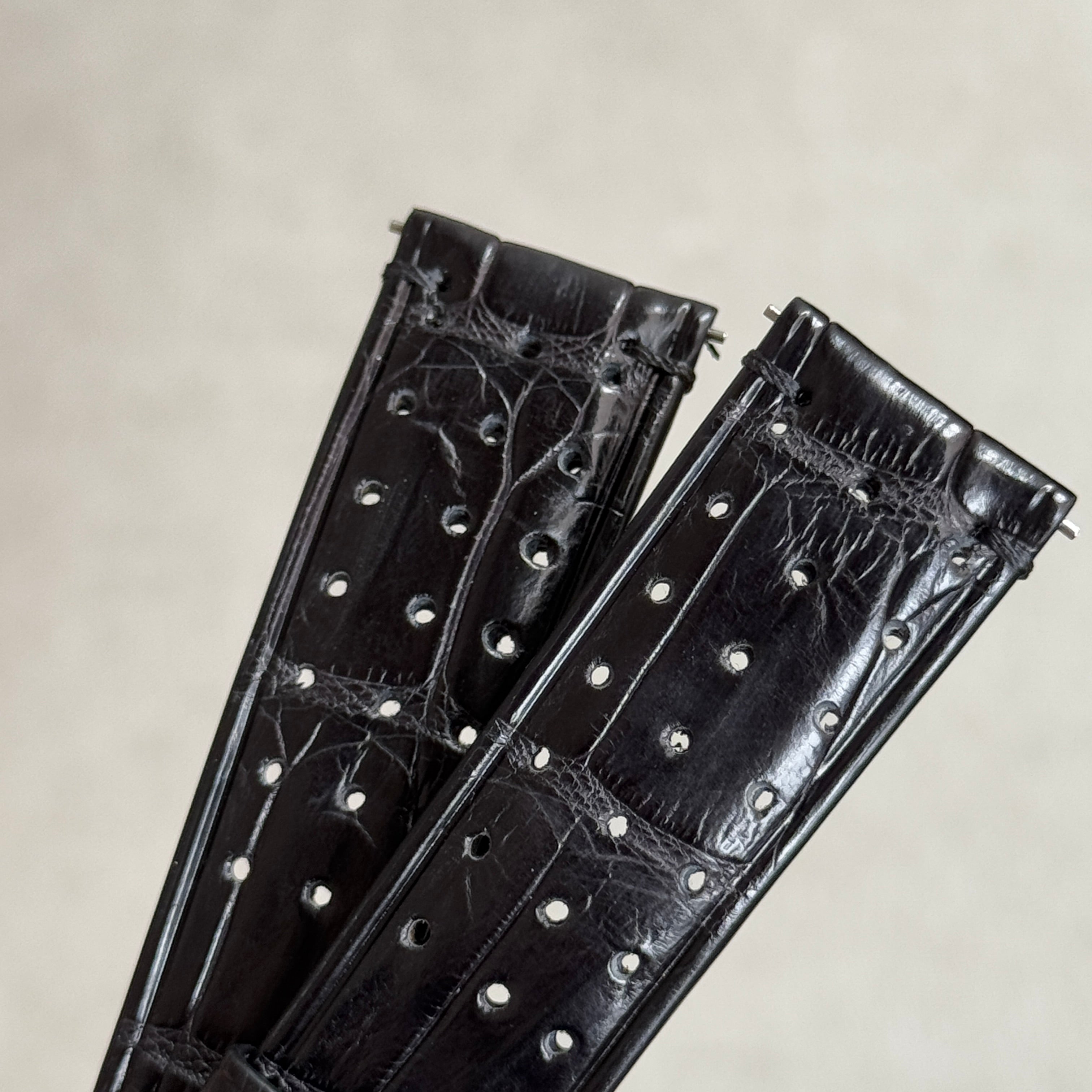 クロコダイル｜マットブラック｜パンチング｜｜20-18mm – 松下庵