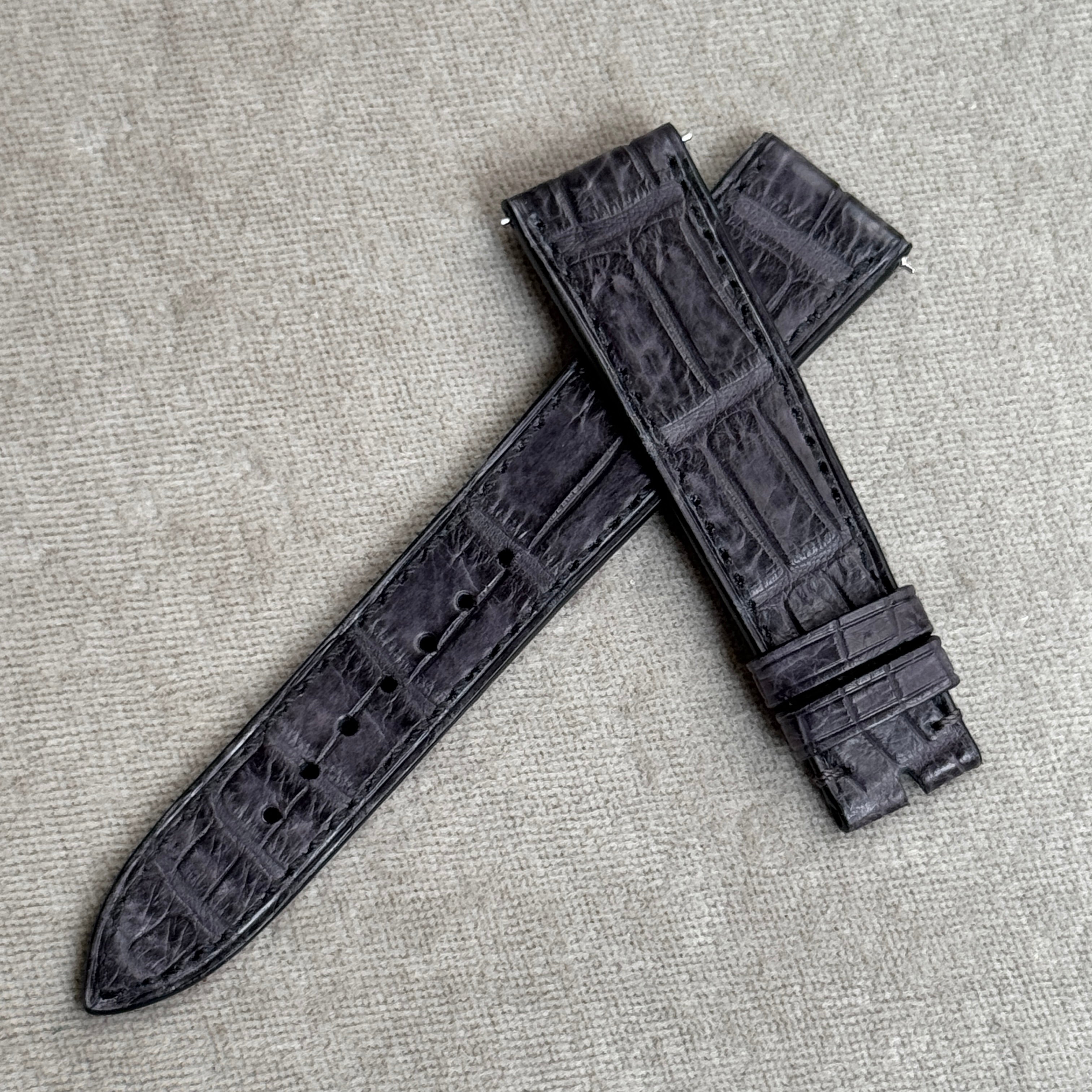 クロコダイル｜マットチャコールグレー｜無双仕上げ｜20-16mm