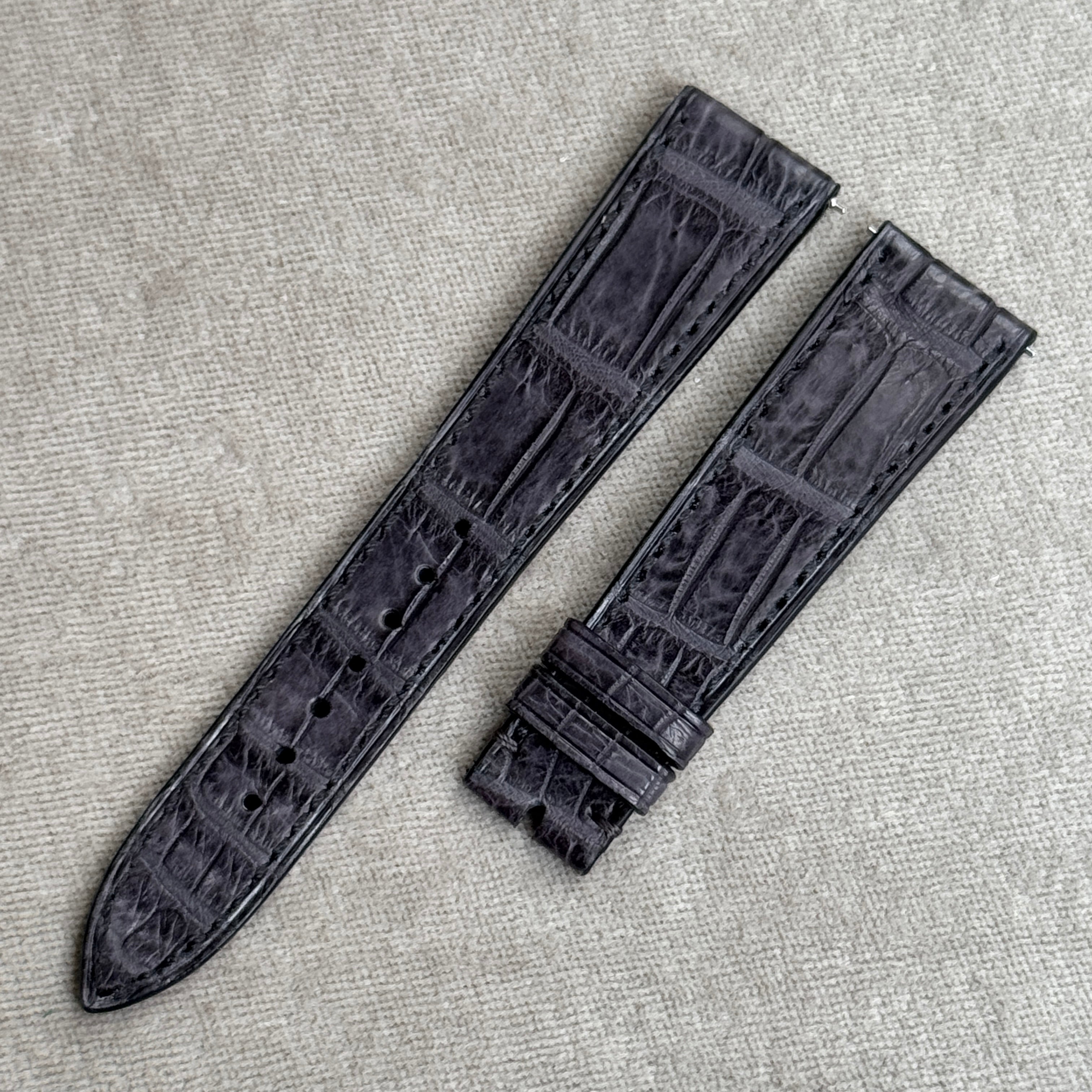 クロコダイル｜マットチャコールグレー｜無双仕上げ｜20-16mm