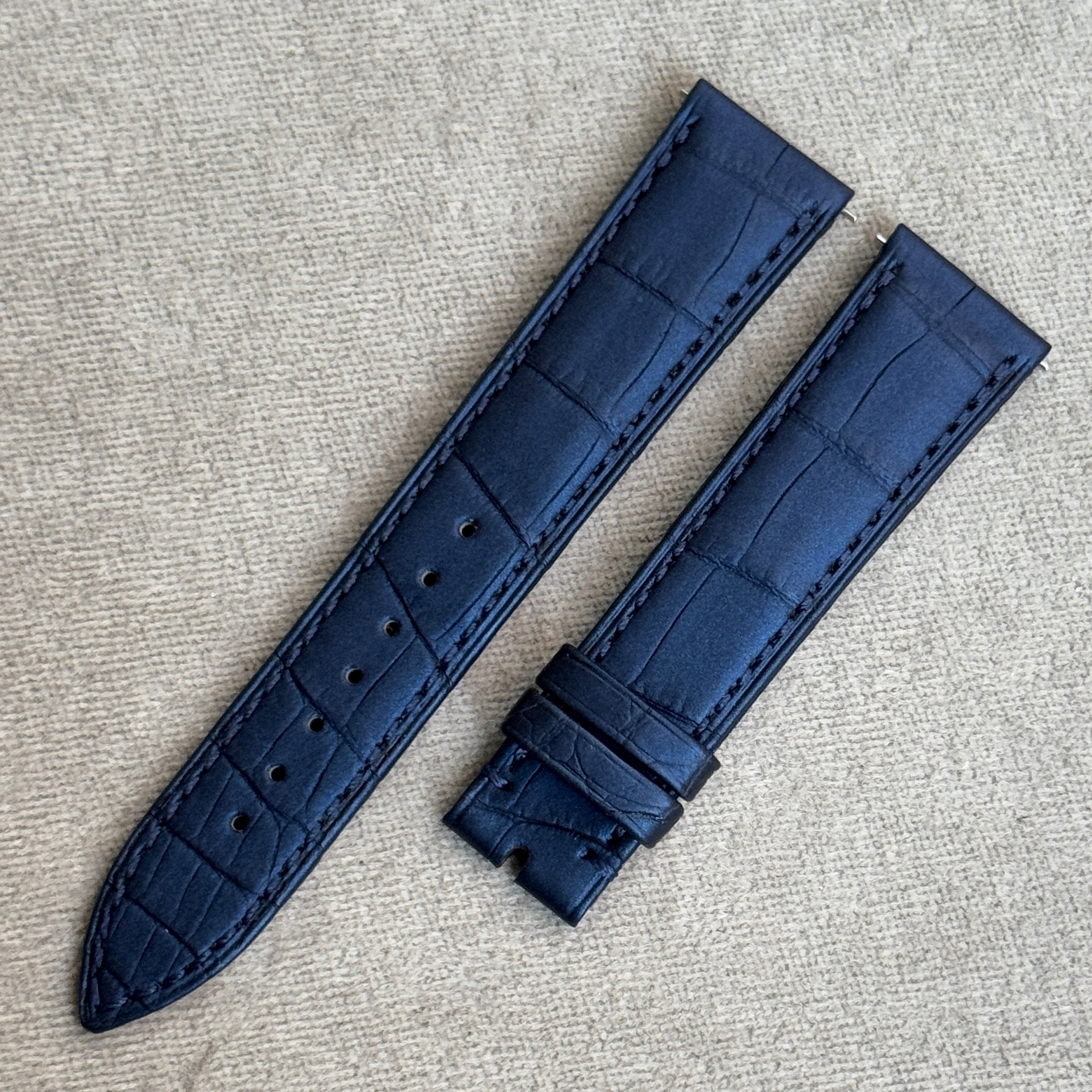 クロコダイル ベジットブルー さな スモールクロコダイル本藍＆インディゴ手染めグラデーション『深海