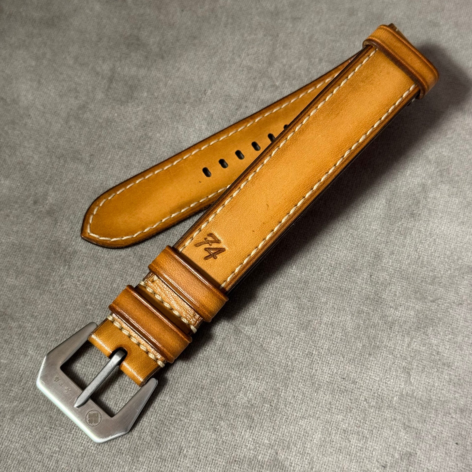 M74 NATO｜ヴィンテージブラウン｜セミロング｜24mm – 松下庵