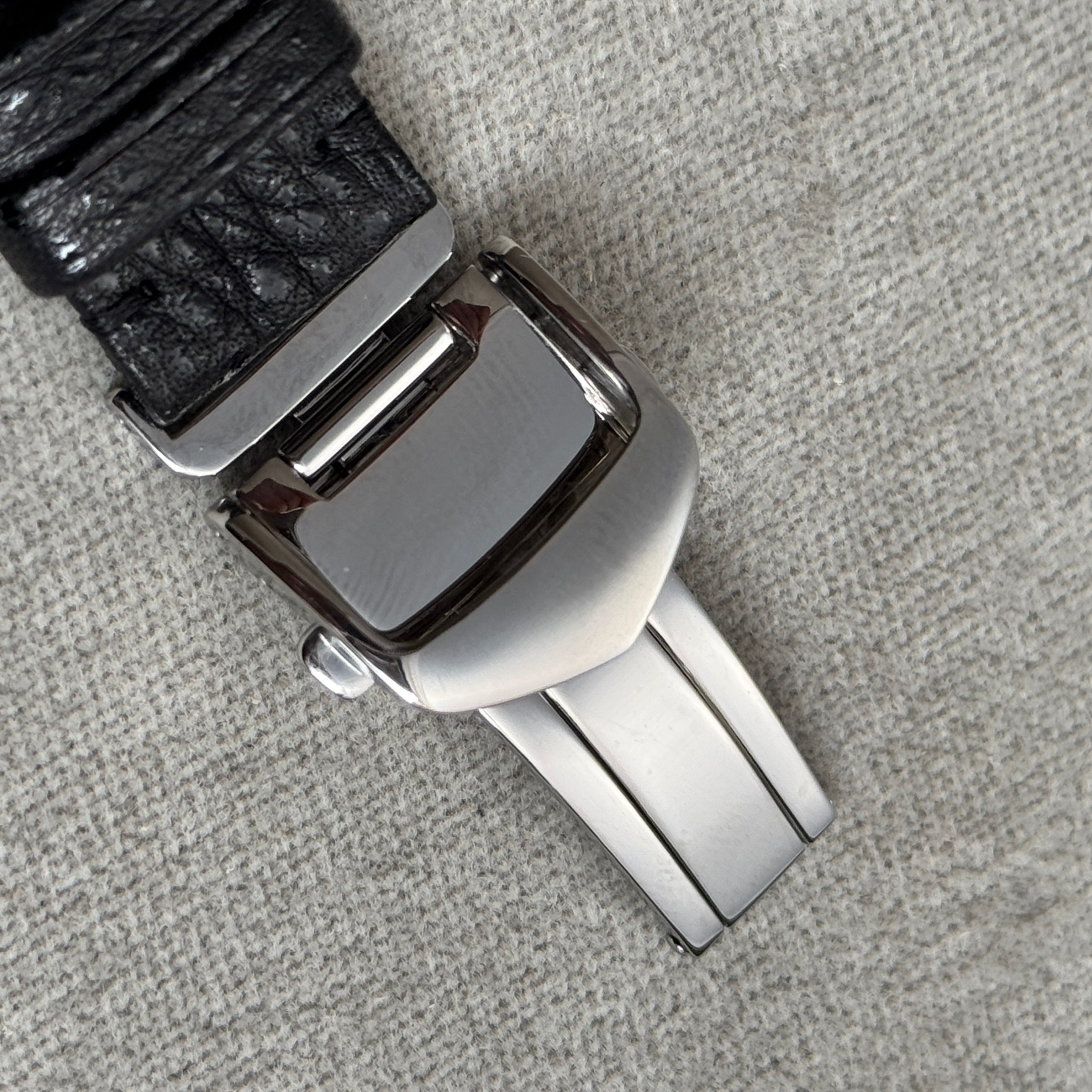 Dバックル 片開き シルバー