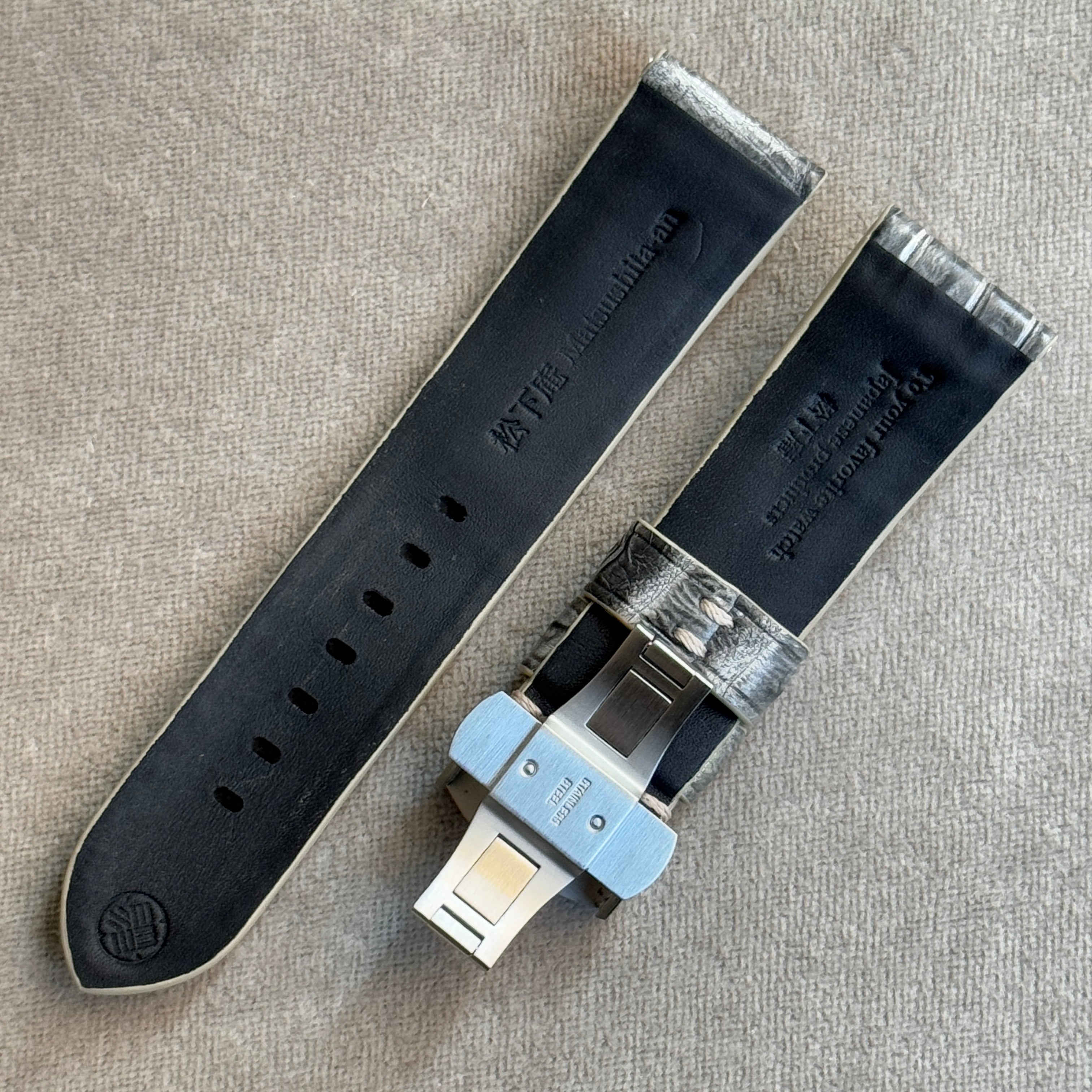 クロコダイル｜墨染｜コブカスタム｜PAM型 Dバックル仕様｜24-22mm