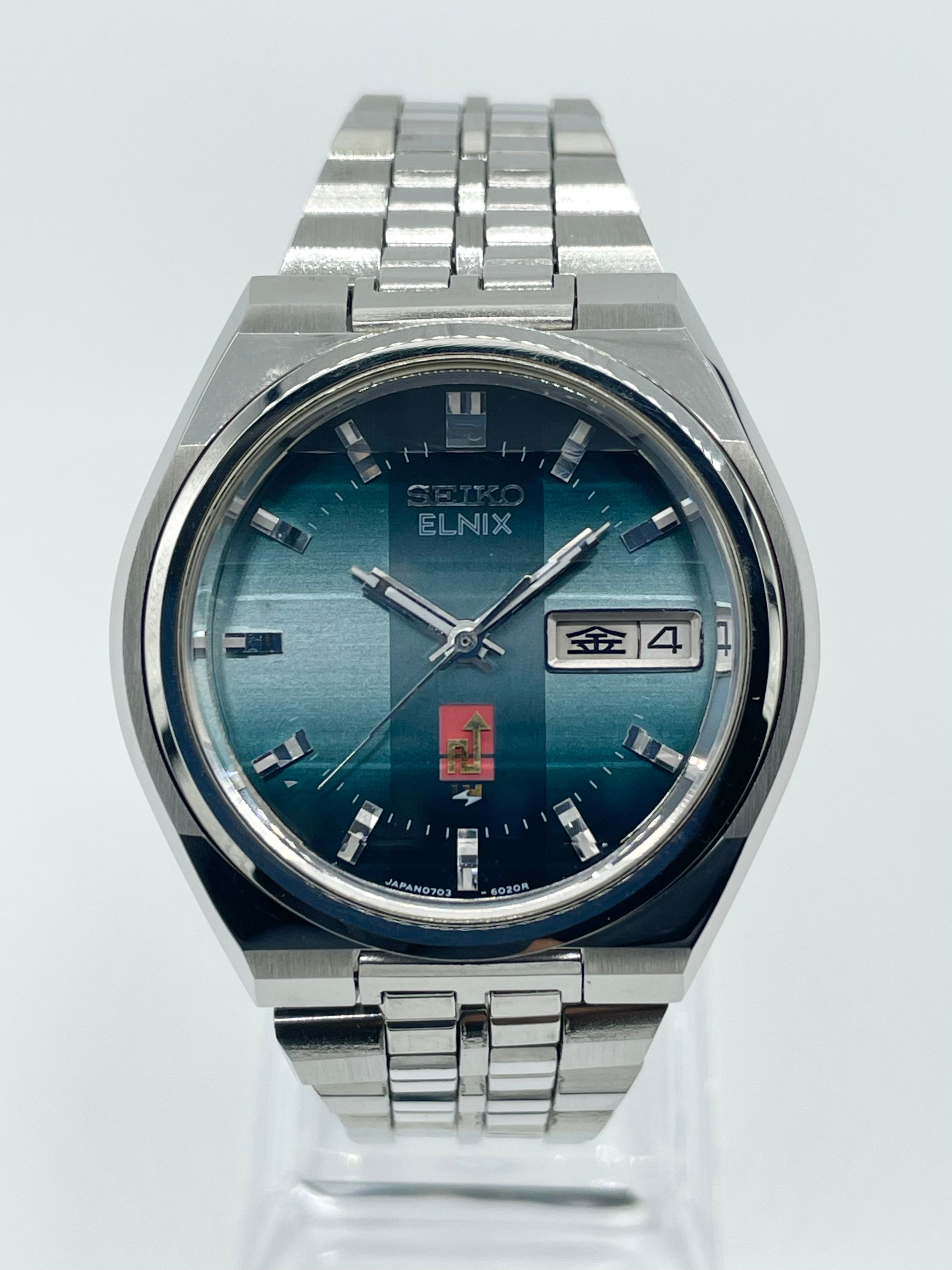 SEIKO ヴィンテージ レア物 セイコー SEIKO エルニクス ELNIX 電磁テンプ 0703-8030 腕時計 ケース 風防 ガラス付 管理No.715
