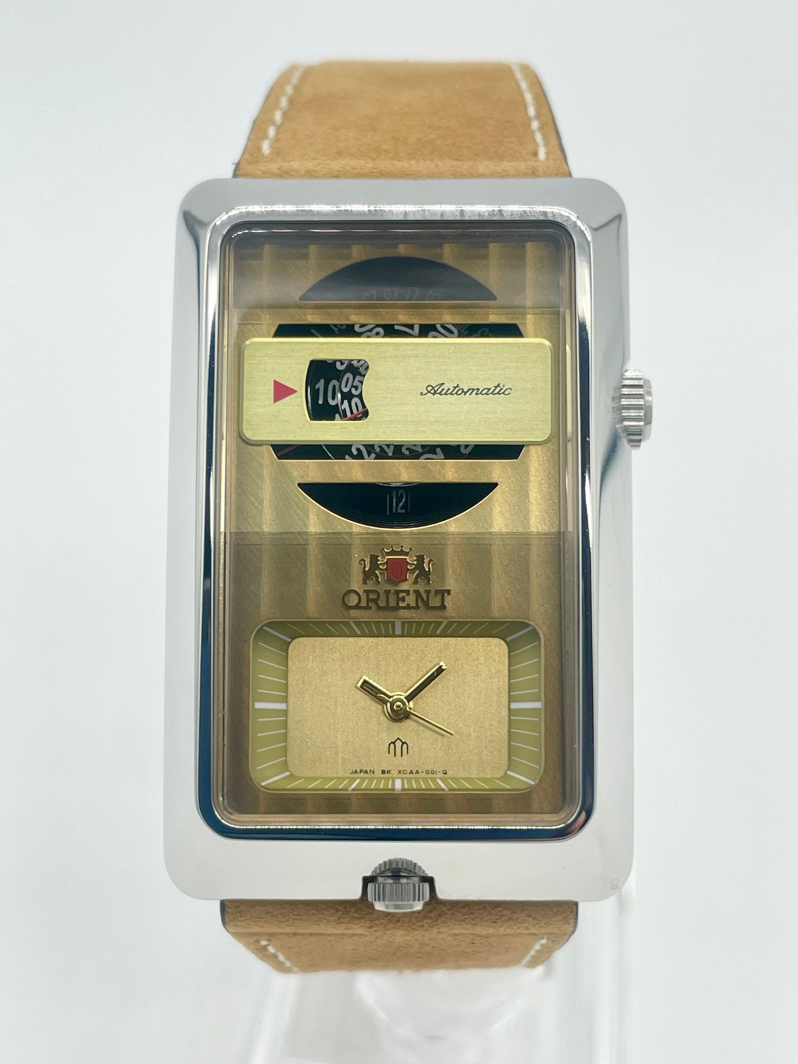 デュアルORIENT オリエント　自動巻き　クォーツ腕時計　XCAA-C0-B