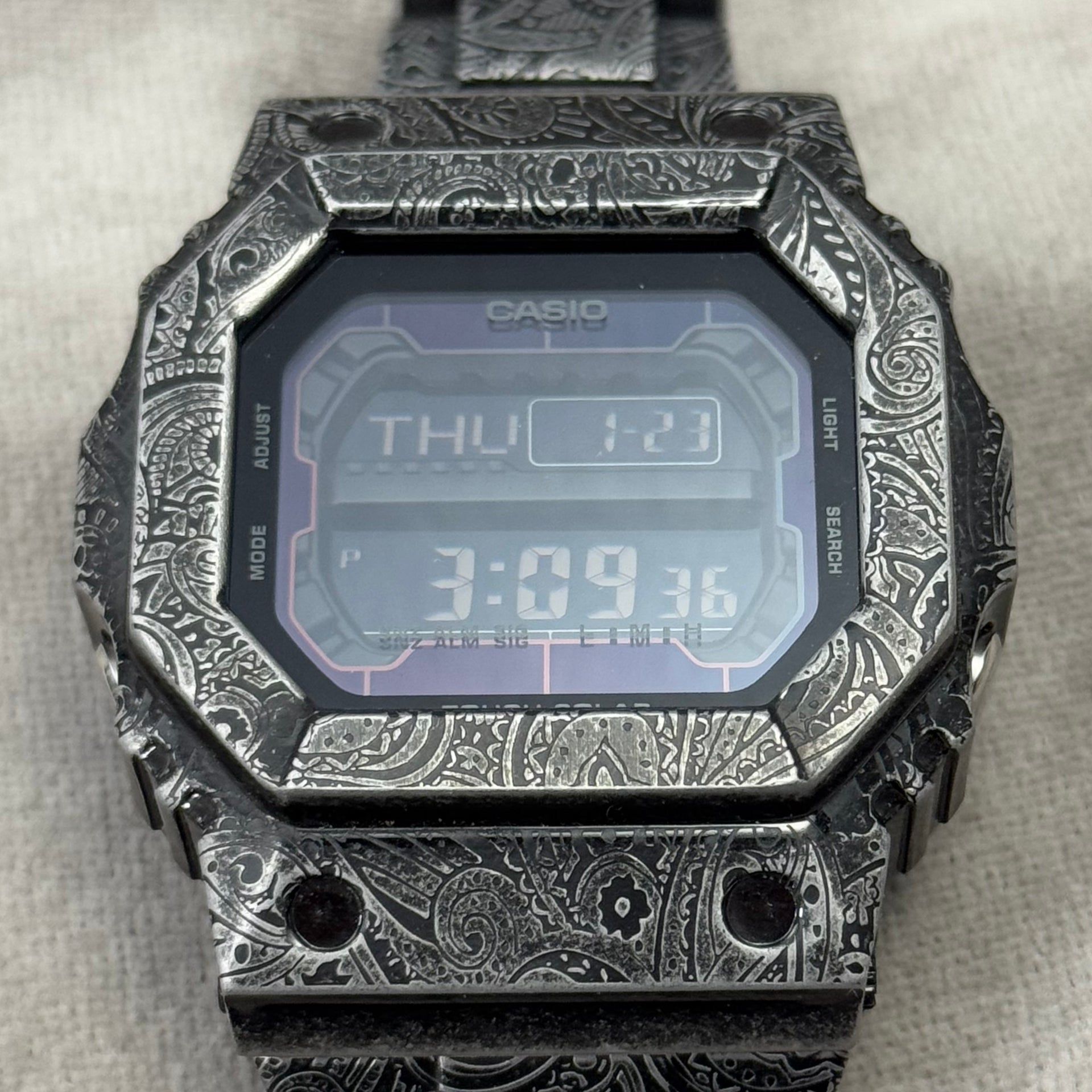 極美品✨G-SHOCK GW-B5600HR フルメタルエングレーブカスタム ドデカ フルメタル エングレービング G-SHOCK – 松下庵