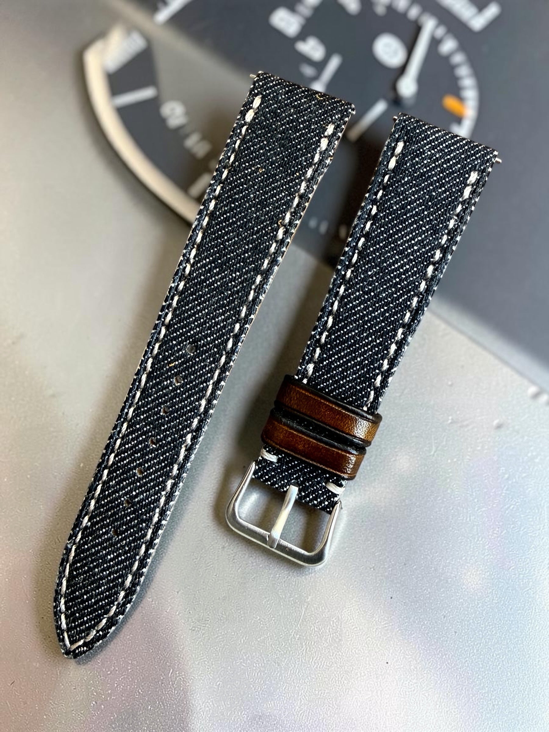 松下庵　パネライ　レザーベルト　黒 All straps – 松下庵