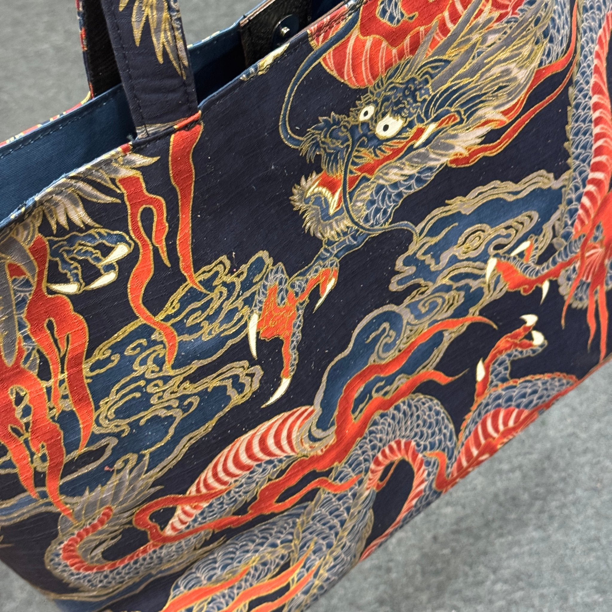 トートバッグ｜和布 - Wafu - ｜龍炎天昇 - 松下庵